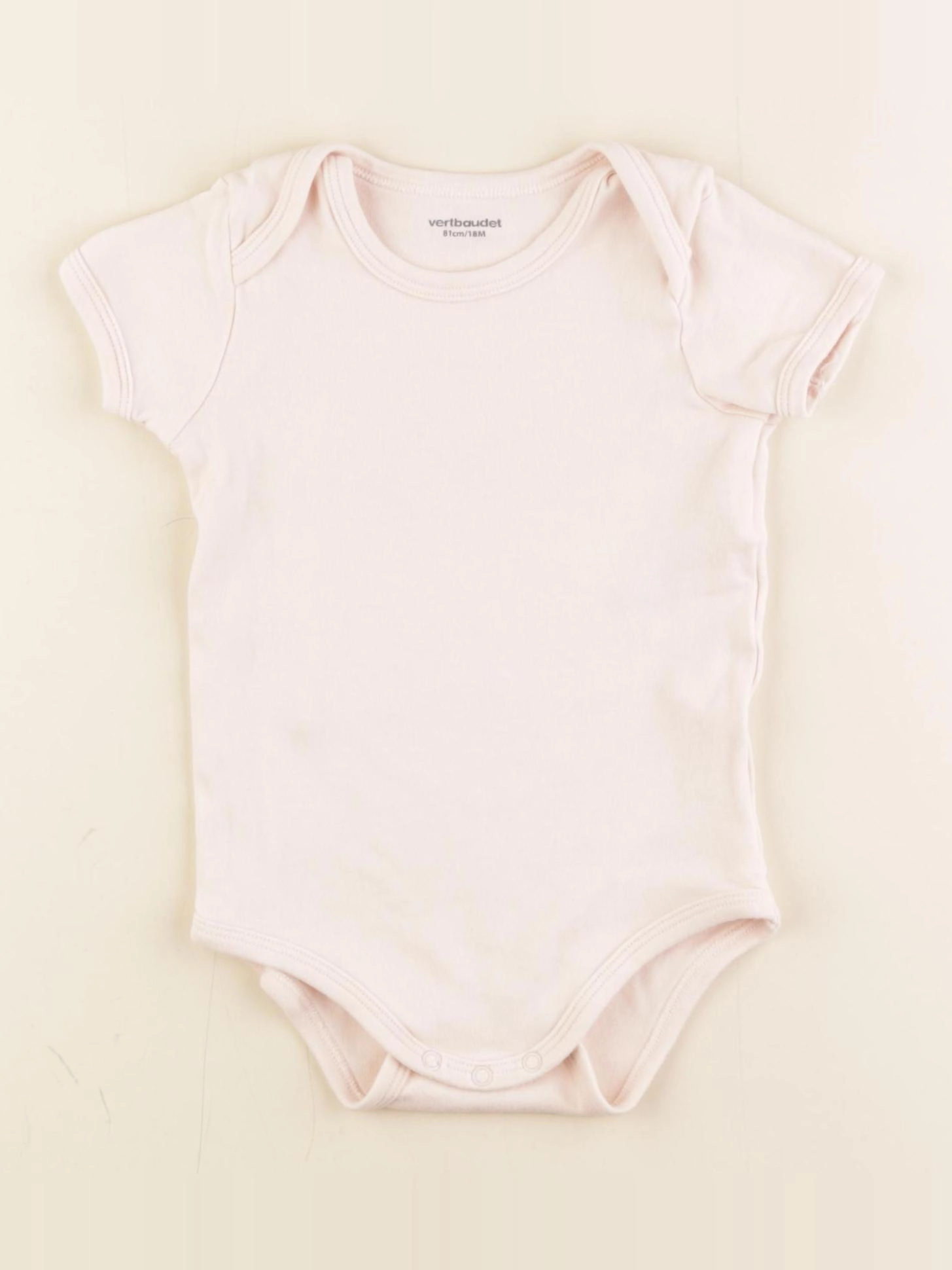 Vertbaudet - body rose - 18 mois