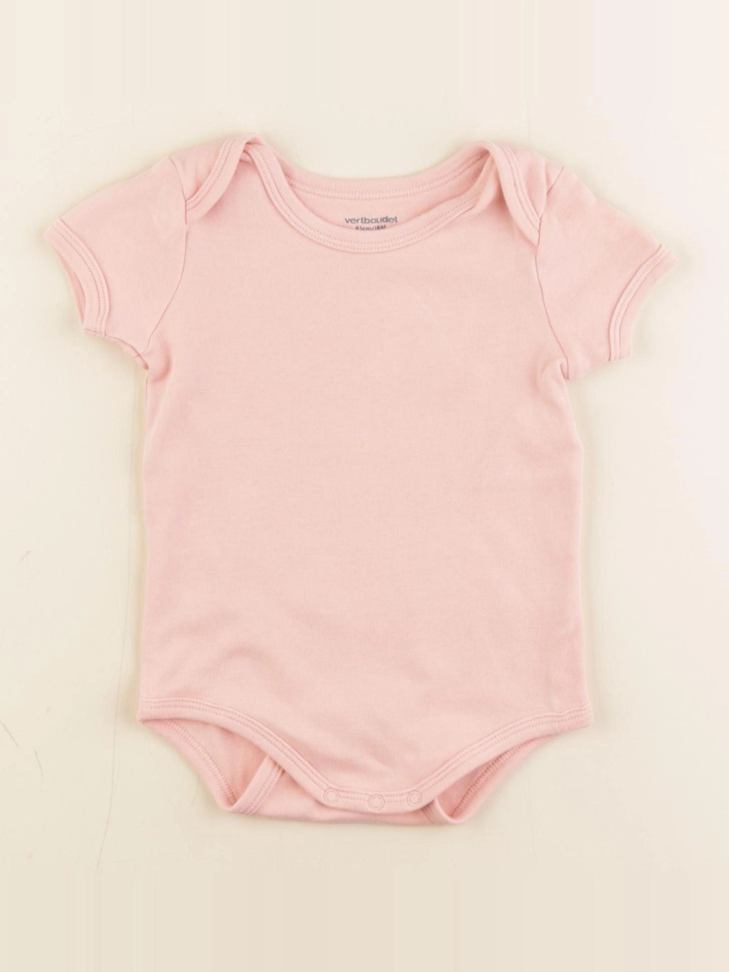 Vertbaudet - body rose - 18 mois