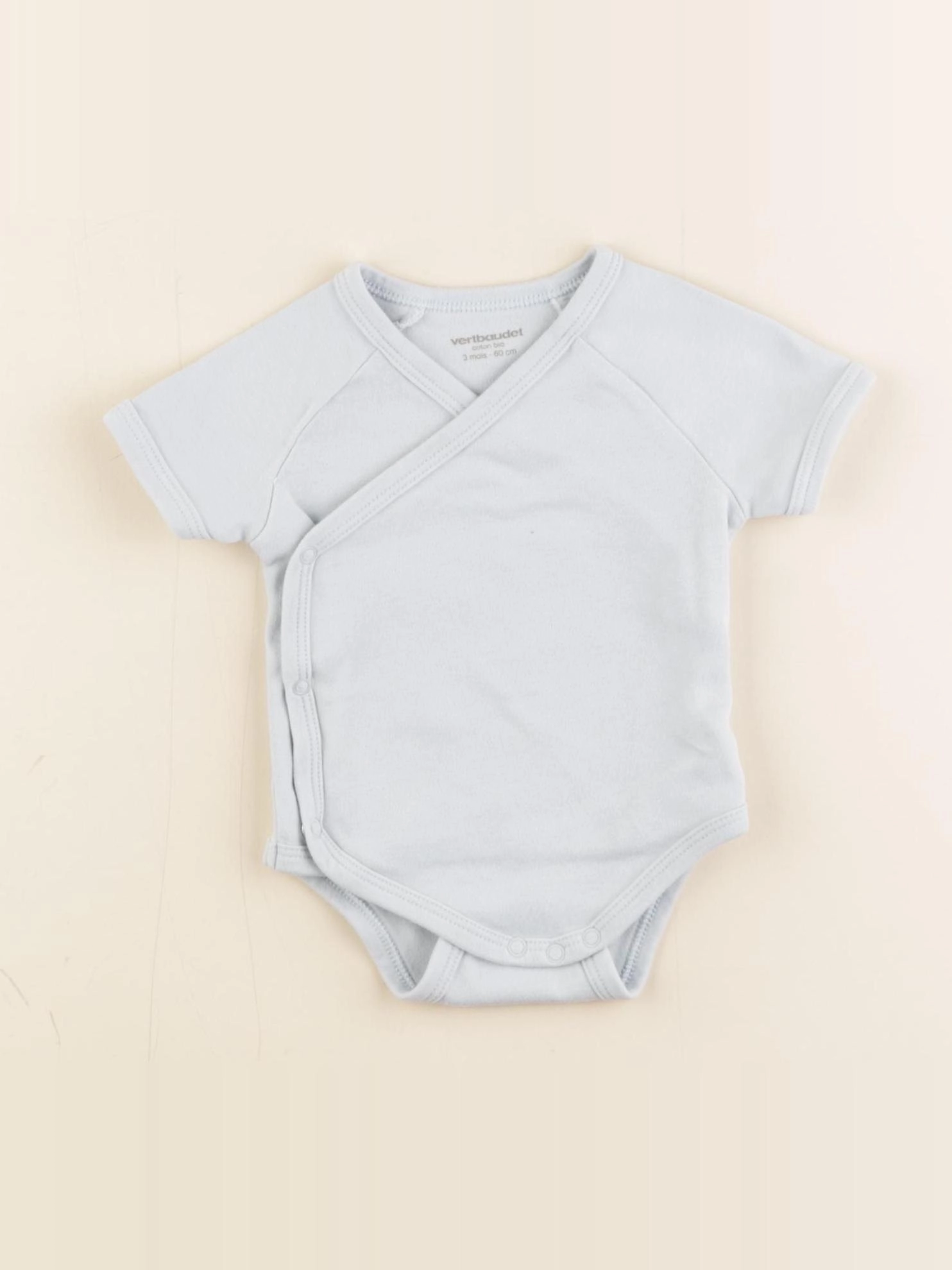 Vertbaudet - body bleu - 1 mois