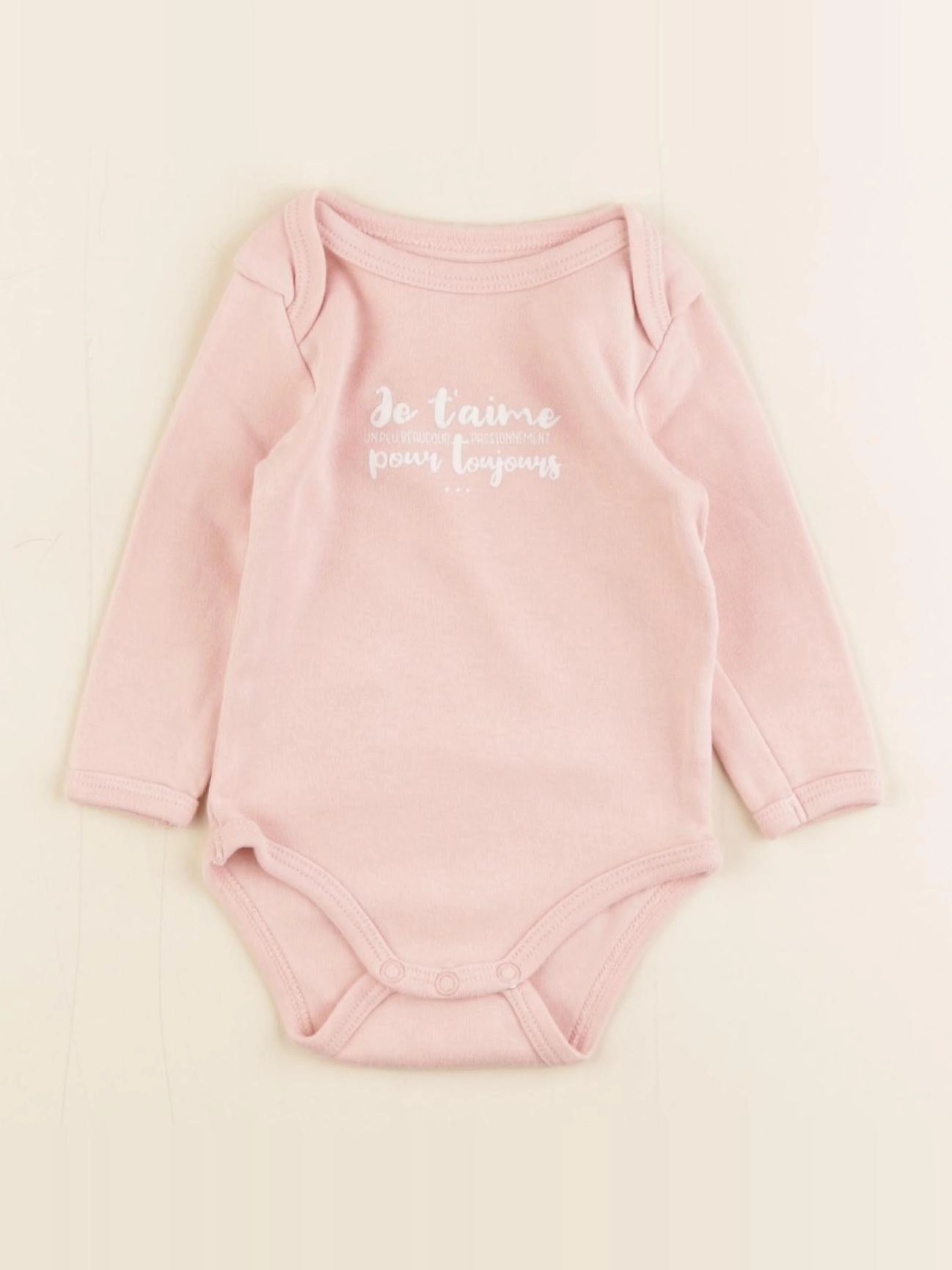 Vertbaudet - body rose - 18 mois