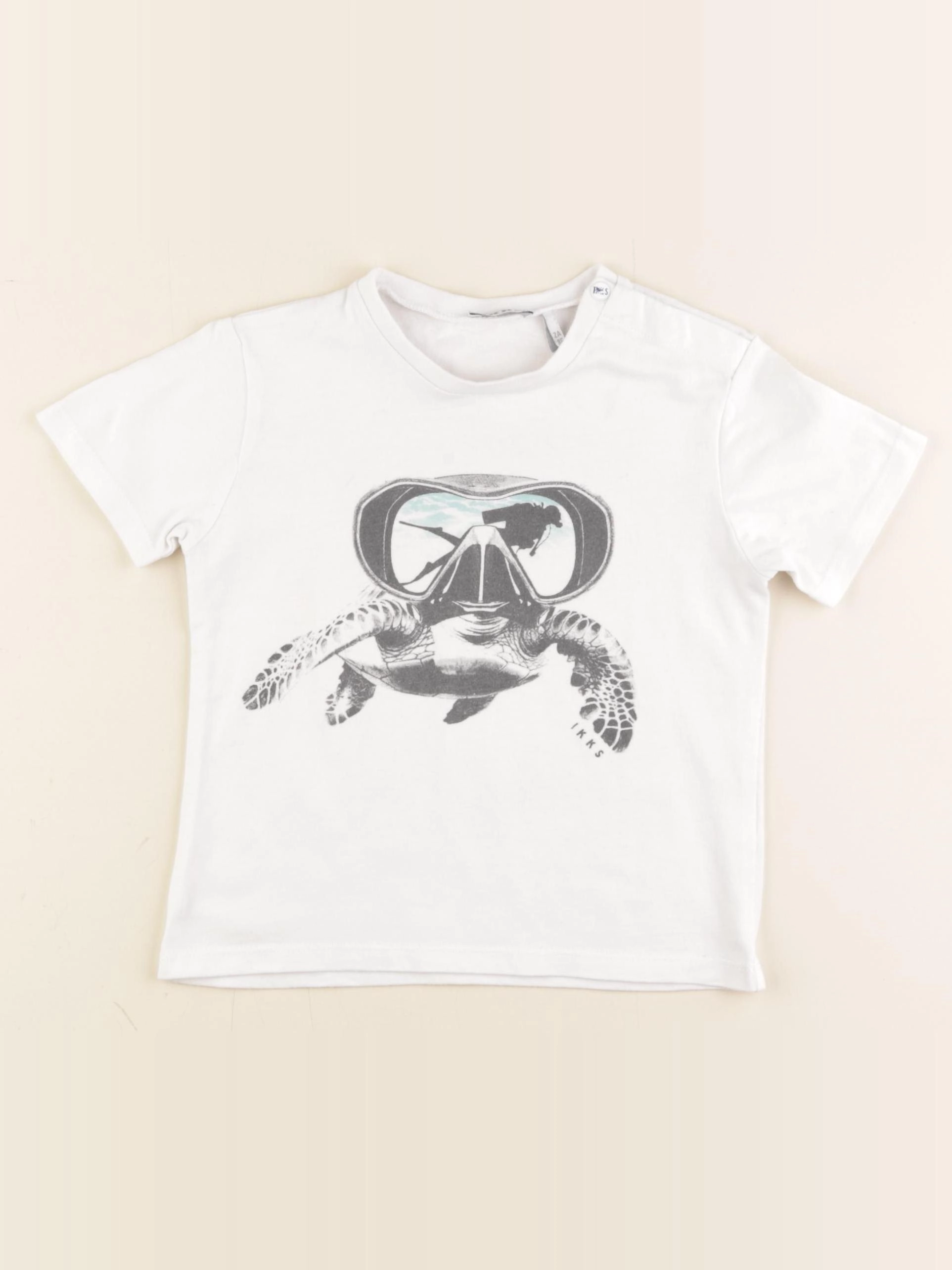 IKKS - tee-shirt blanc - 2 ans