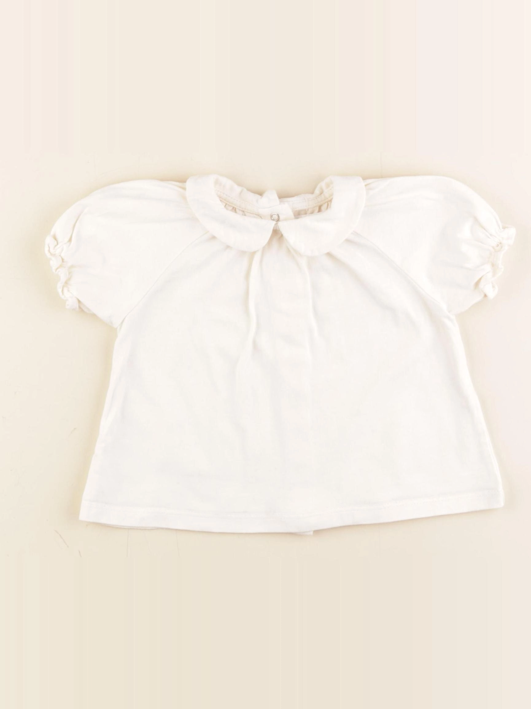 Vertbaudet - tee-shirt blanc - 18 mois