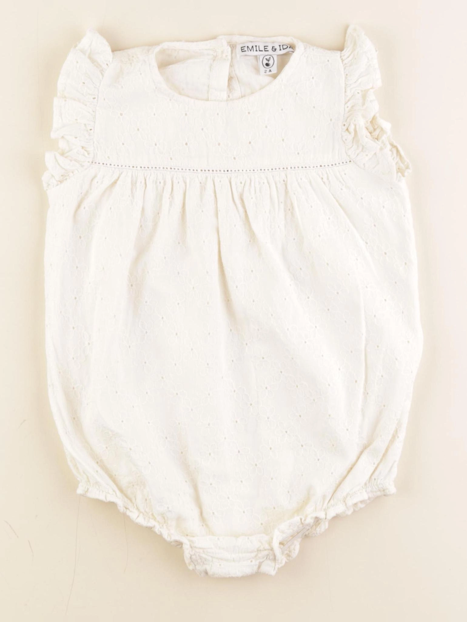 Emile et Ida - combinaison blanc - 2 ans