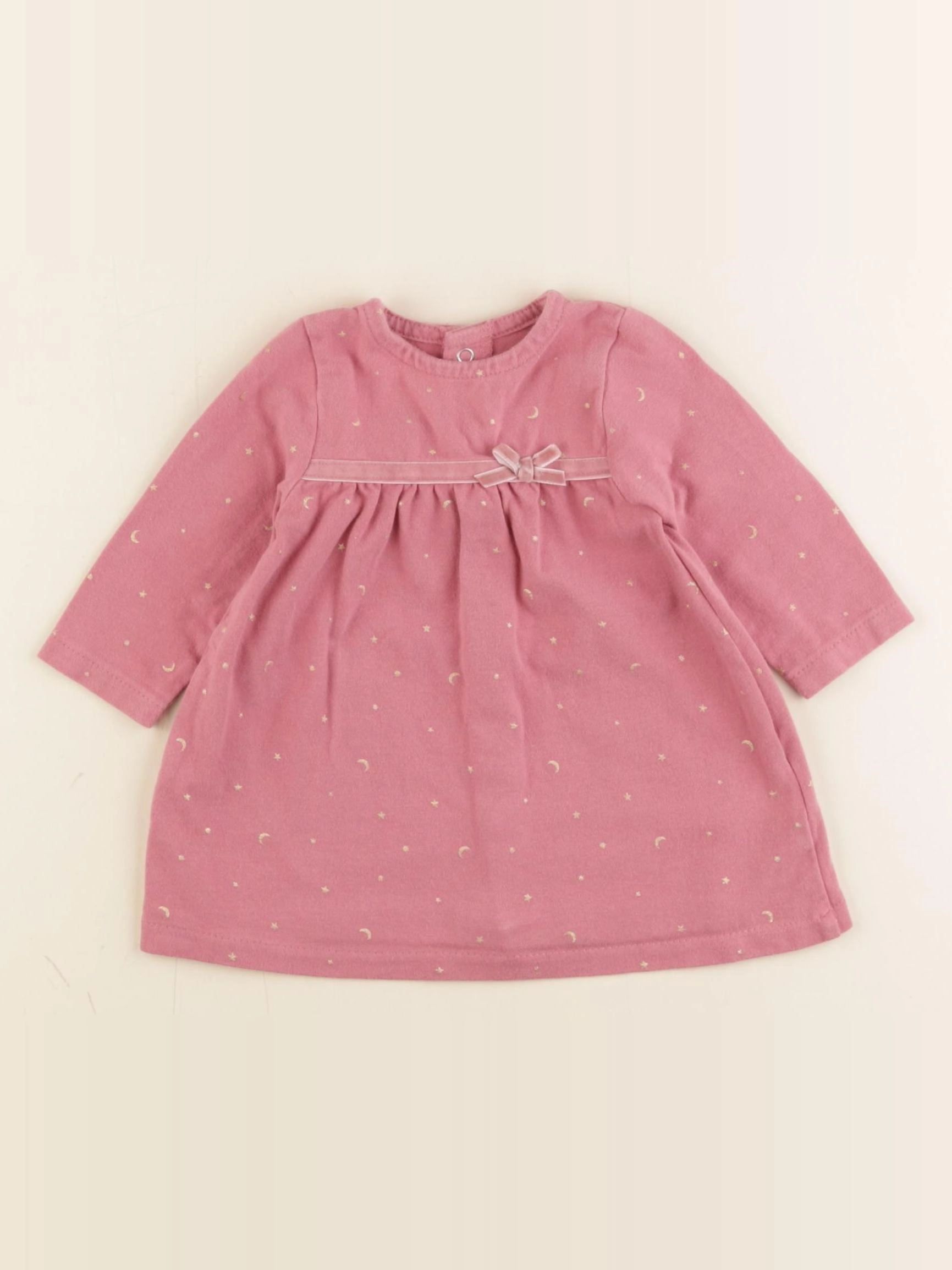 Vertbaudet - robe rose - 3 mois