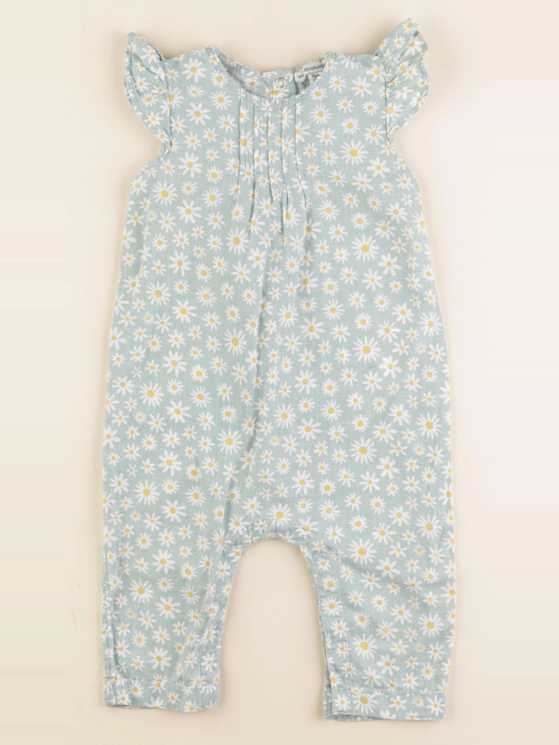 Vertbaudet - combinaison vert - 12 mois