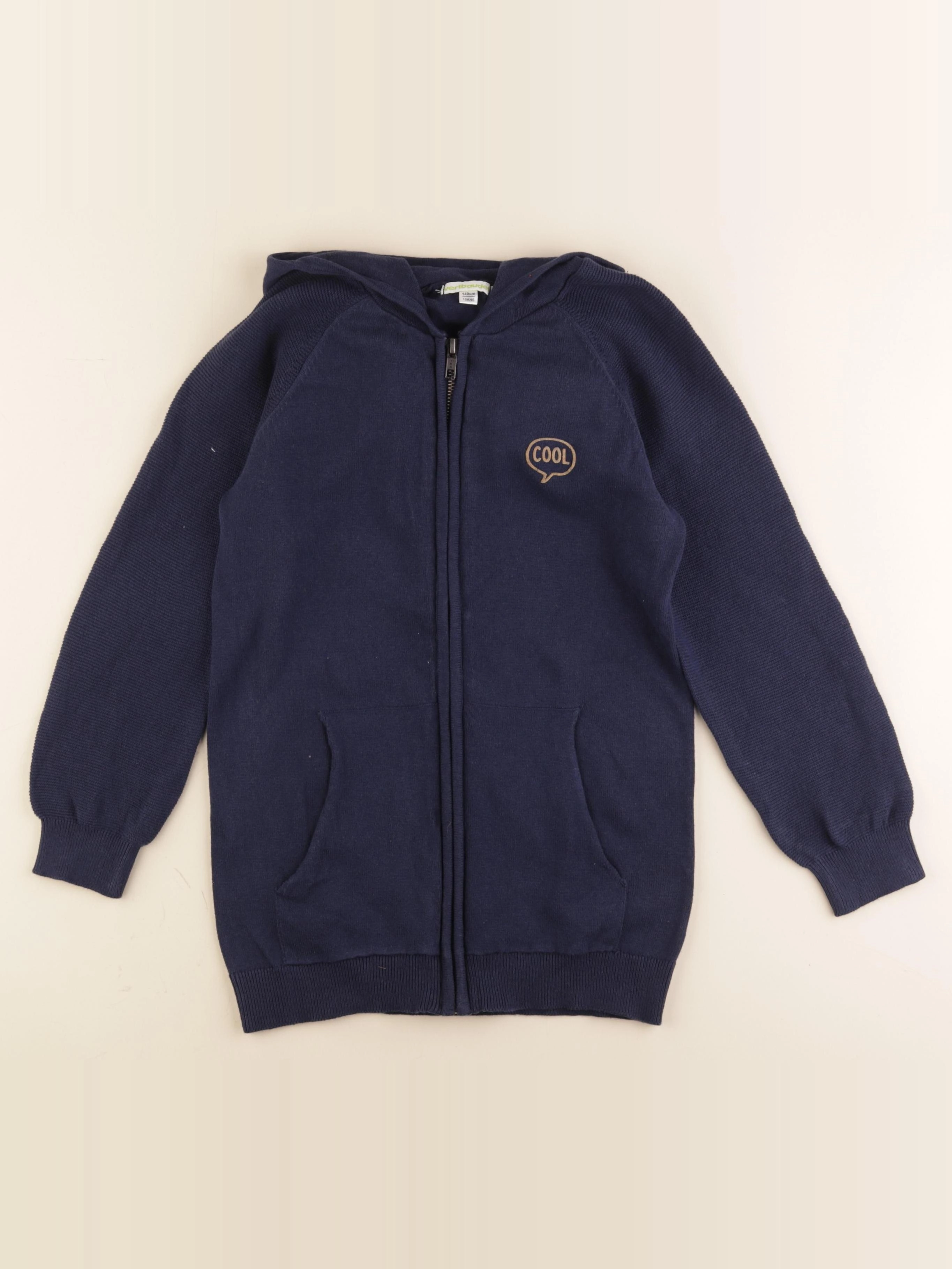 Vertbaudet - gilet bleu - 10 ans