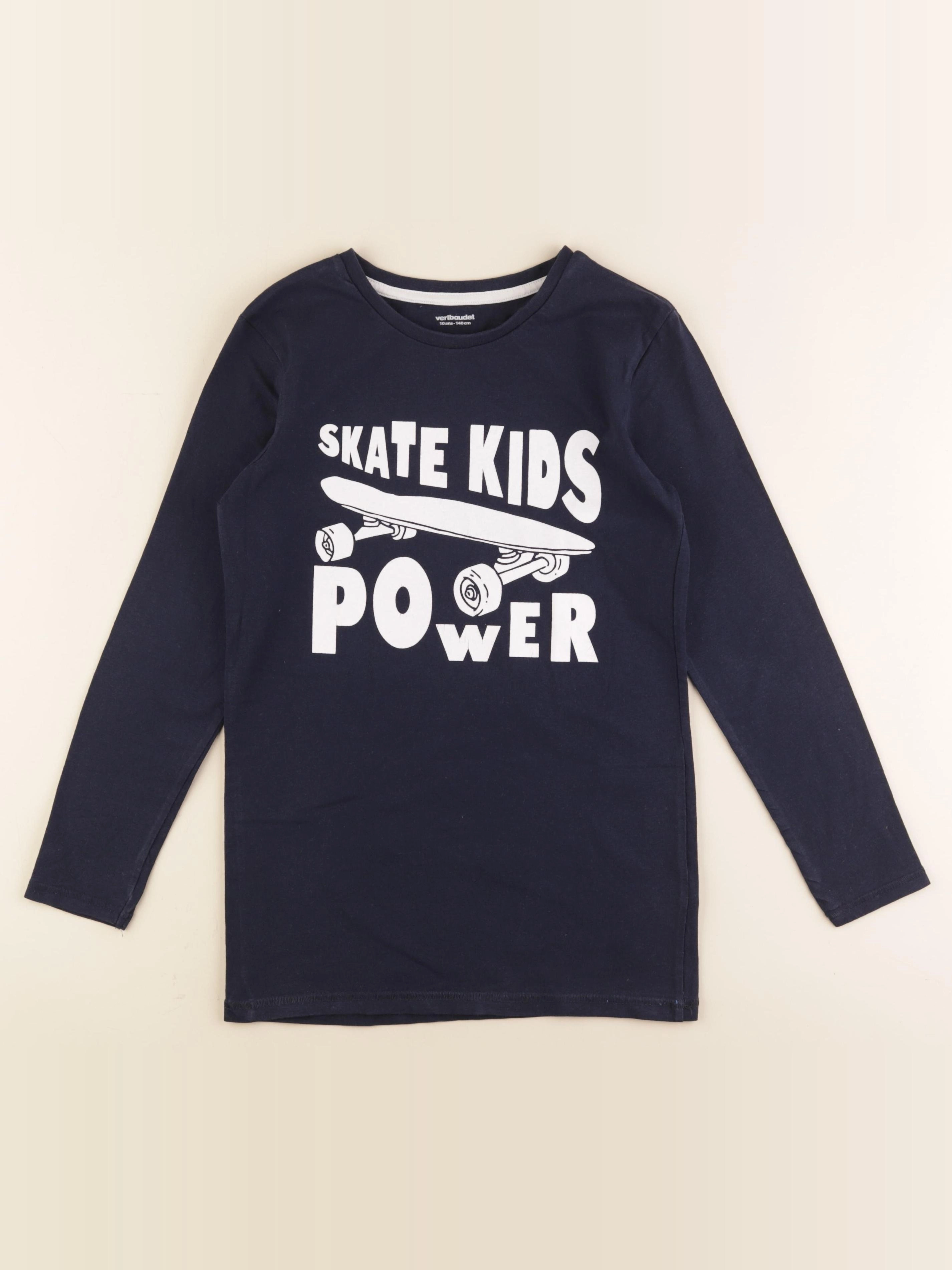 Vertbaudet - tee-shirt bleu - 10 ans