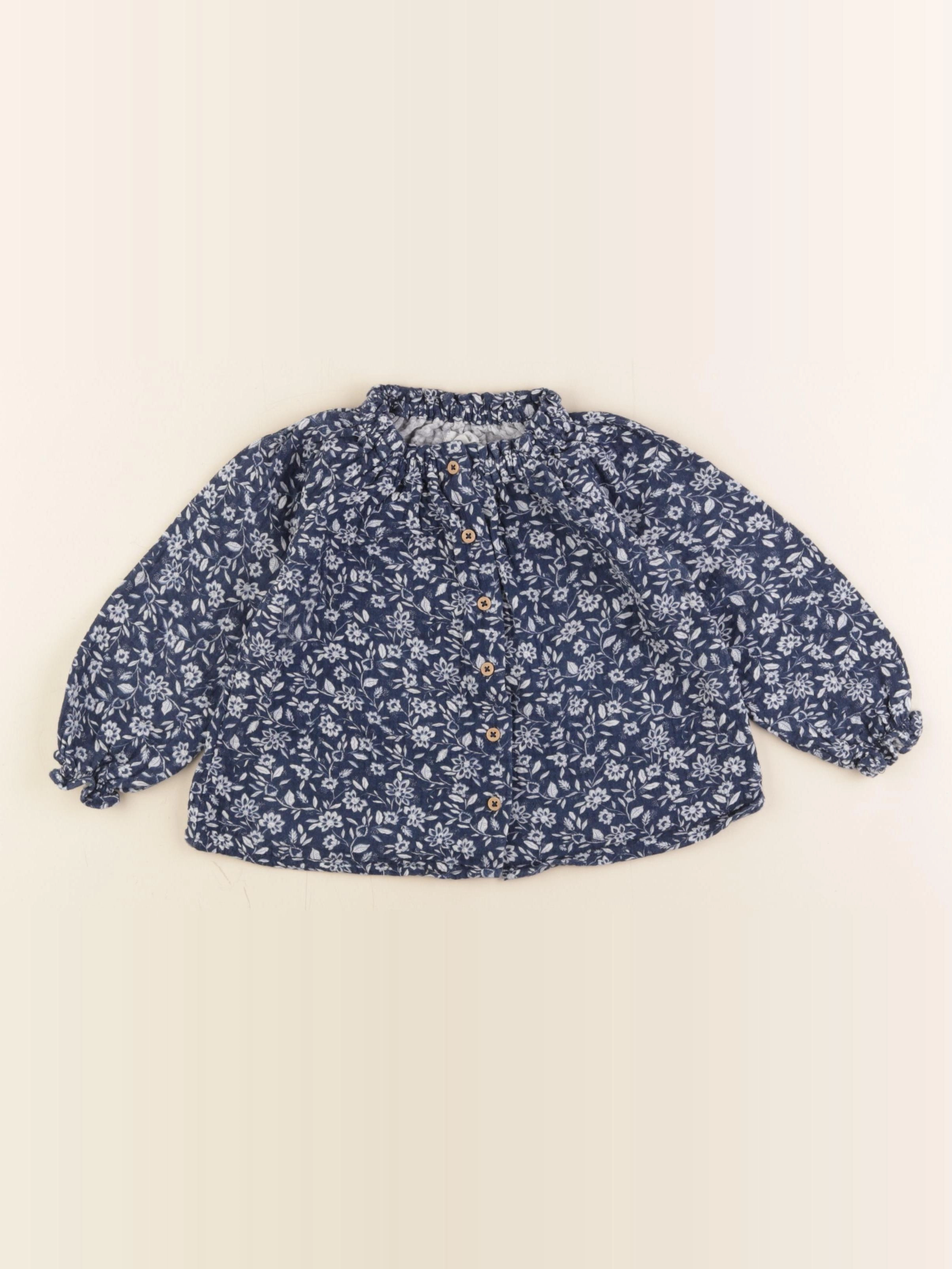 Vertbaudet - blouse bleu - 18 mois