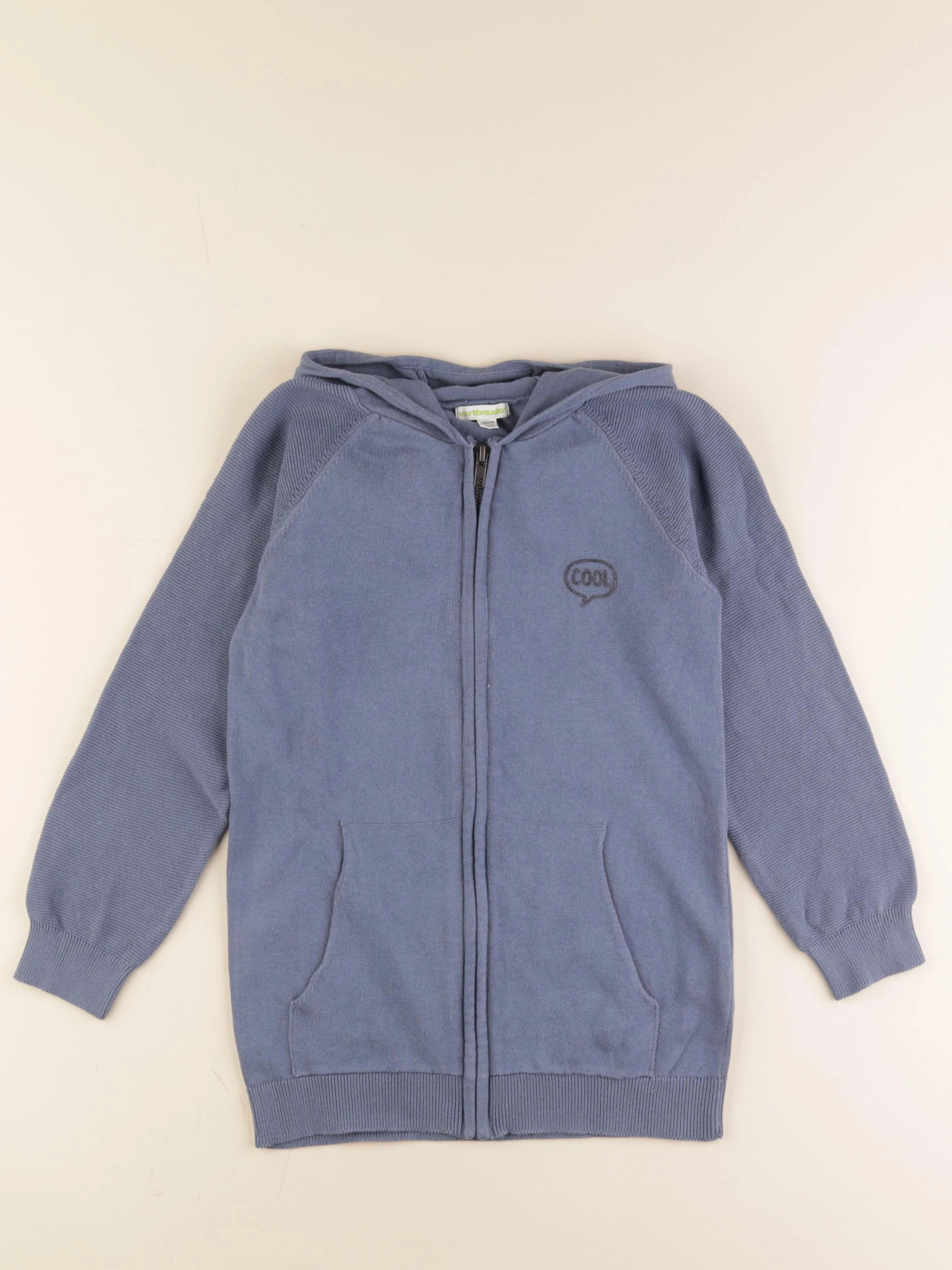 Vertbaudet - gilet bleu - 10 ans