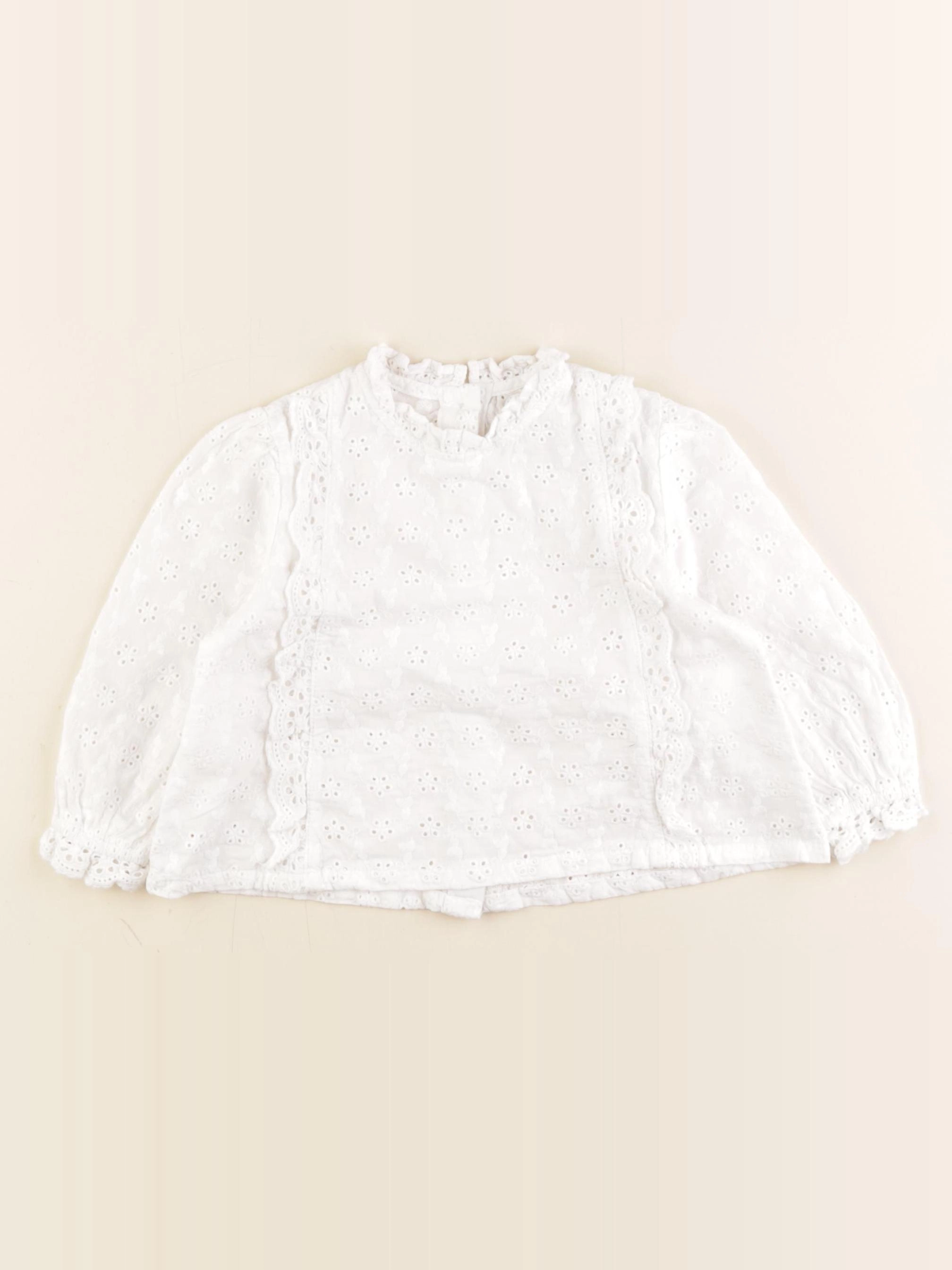 Vertbaudet - blouse blanc - 18 mois