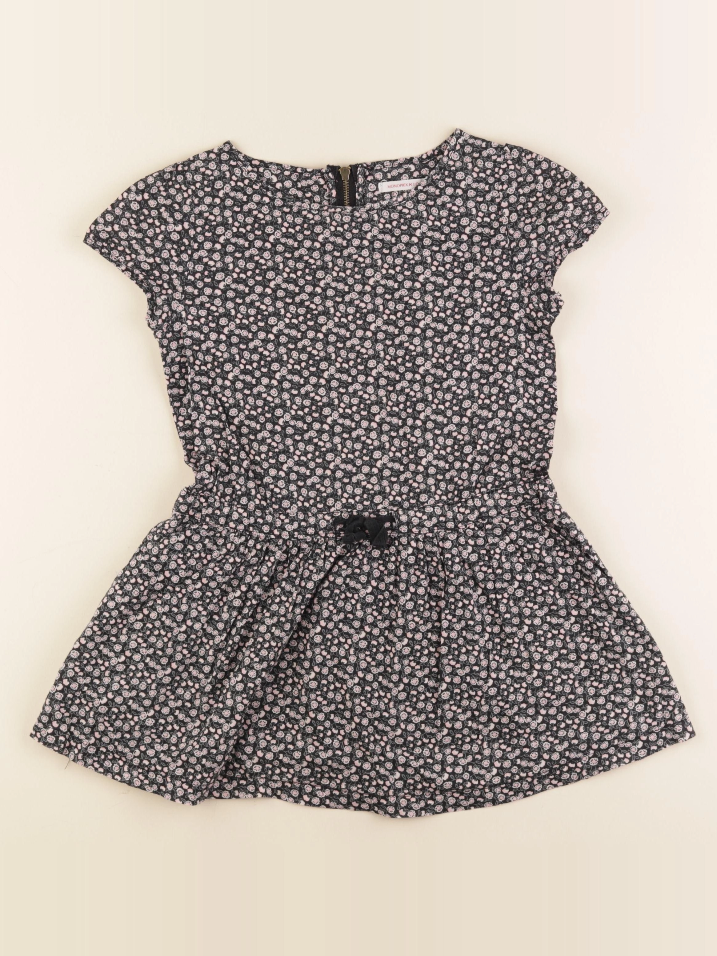 Monoprix - robe rose, noir - 6 ans