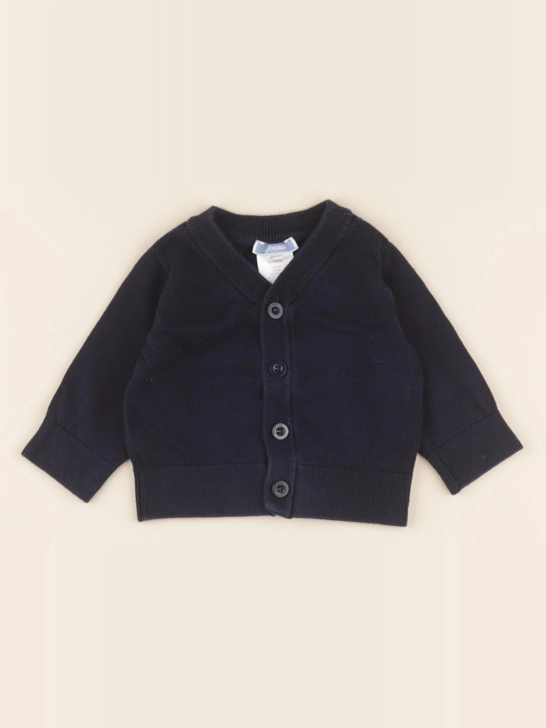 Jacadi - gilet bleu - 6 mois