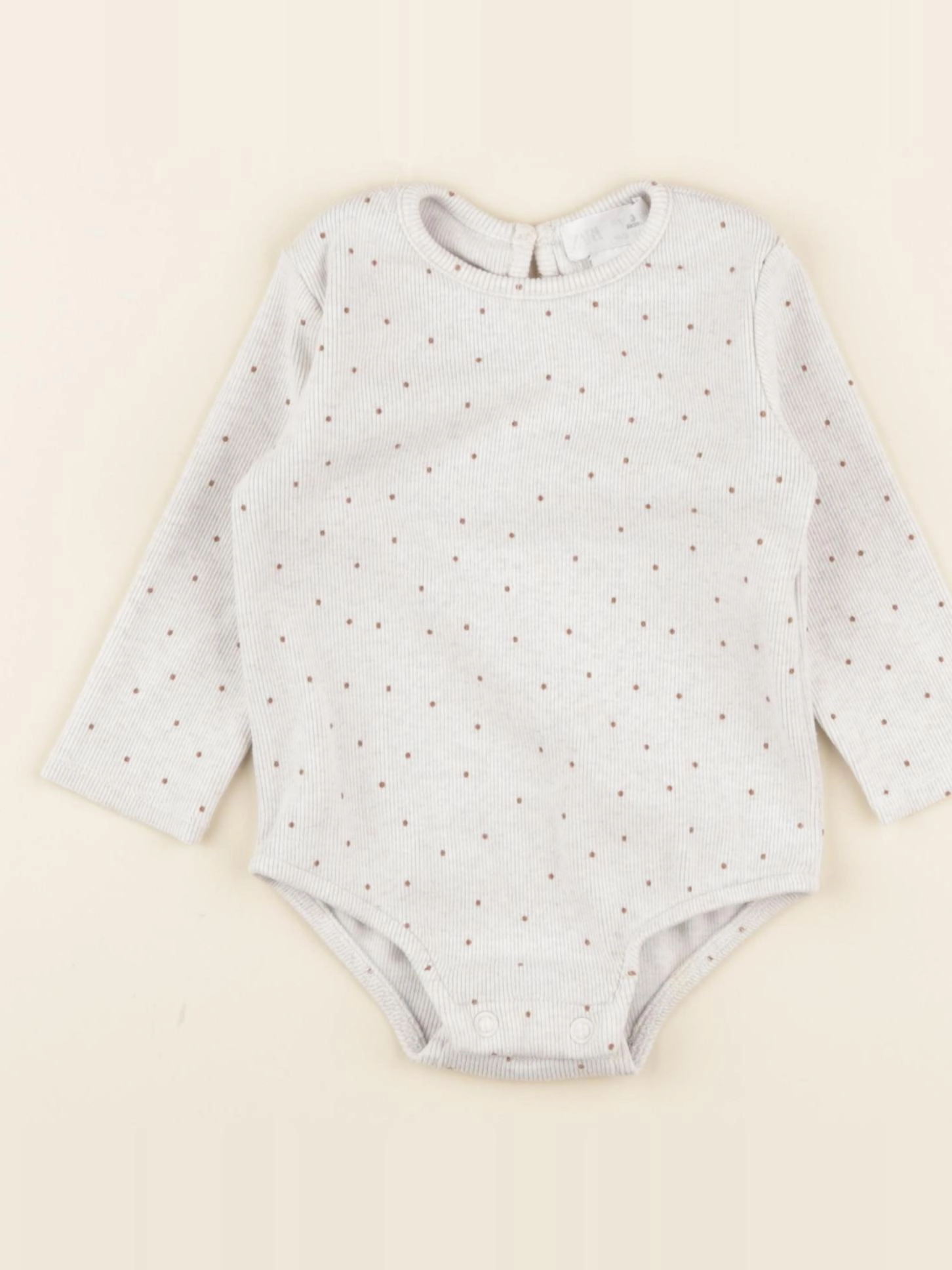 Zara - body beige - 3/6 mois