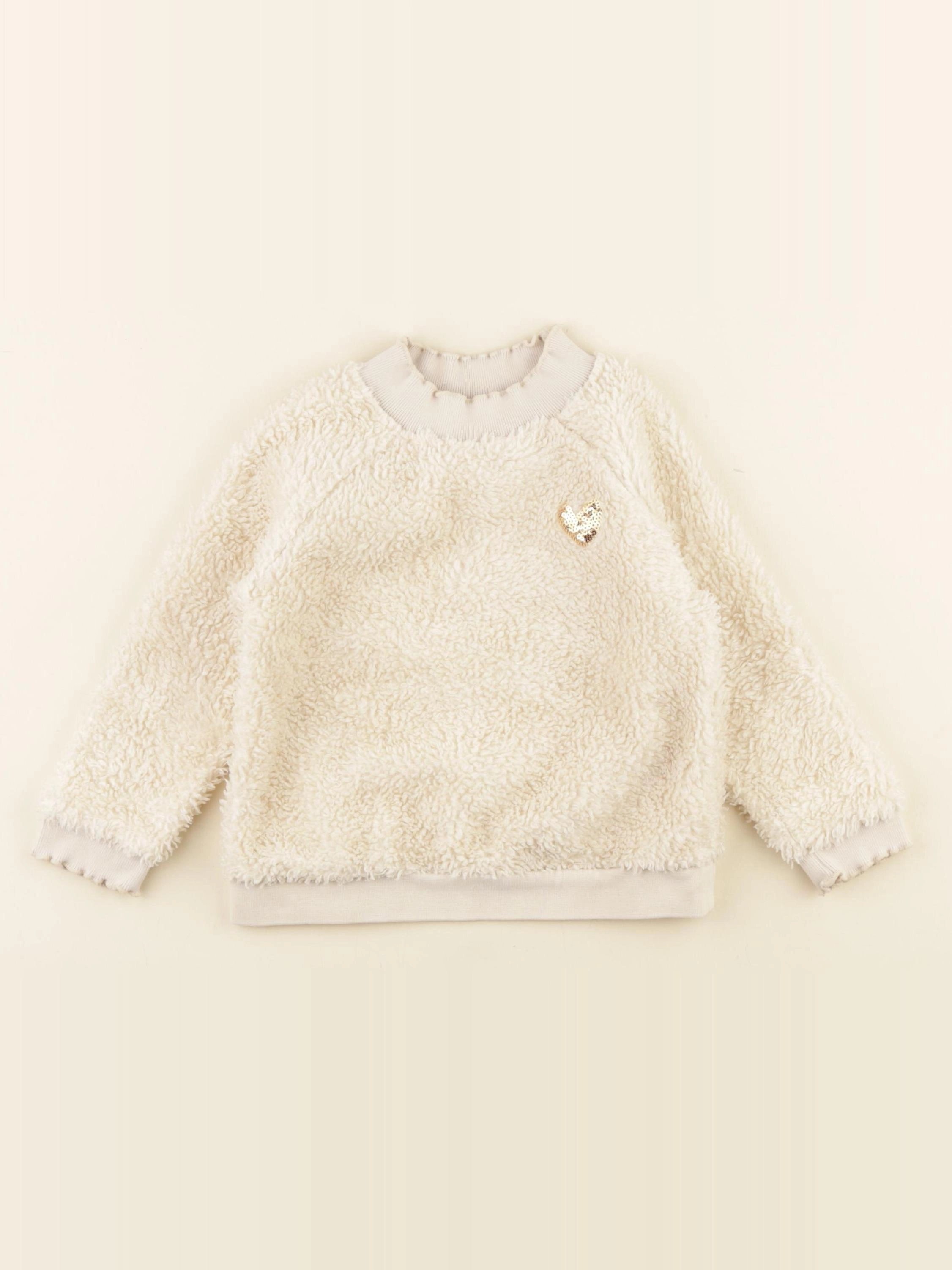Vertbaudet - pull beige - 2 ans