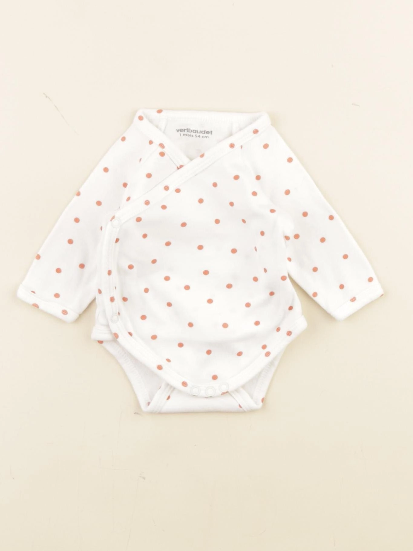Vertbaudet - body blanc - 1 mois