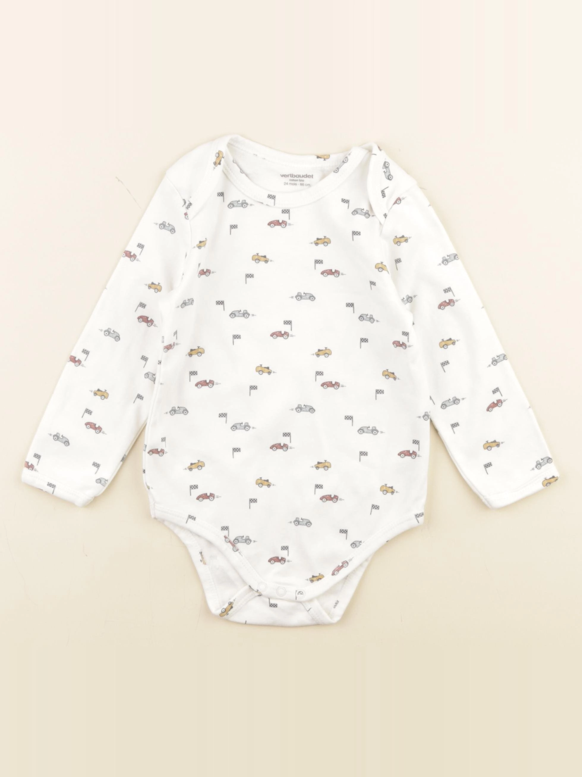 Vertbaudet - body blanc, multicolore - 24 mois