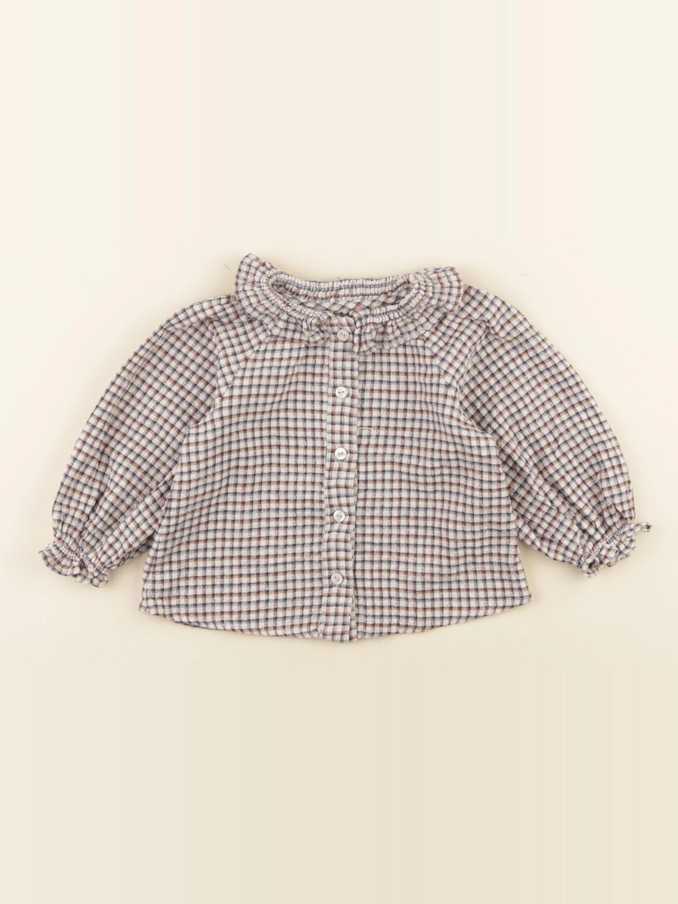Zara - chemise marron - 1 an à 2 ans