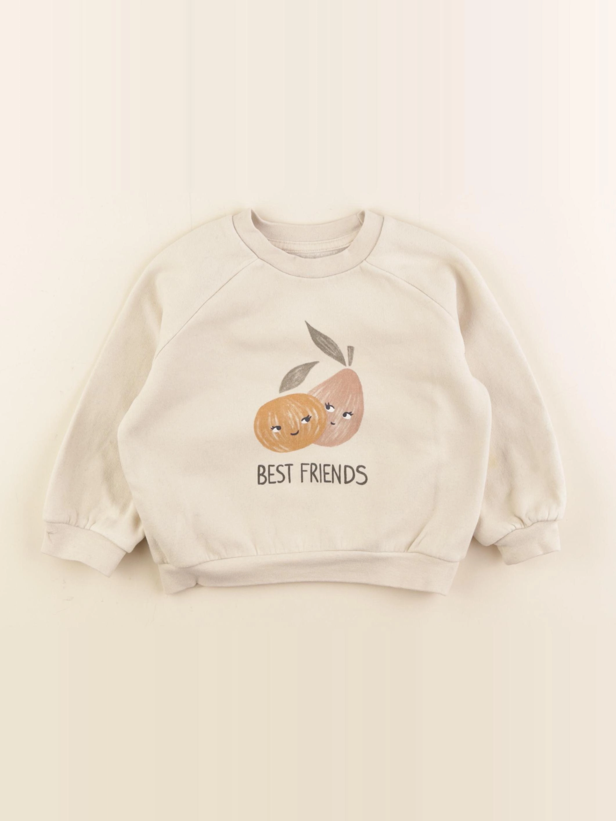 Vertbaudet - sweat beige - 2 ans