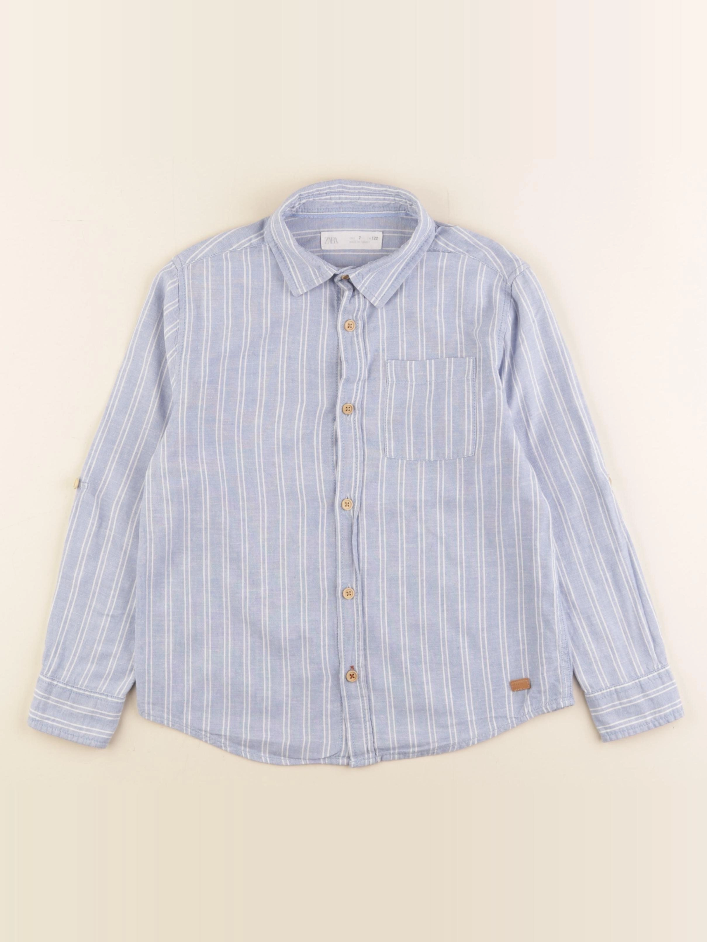 Zara - chemise bleu - 7 ans