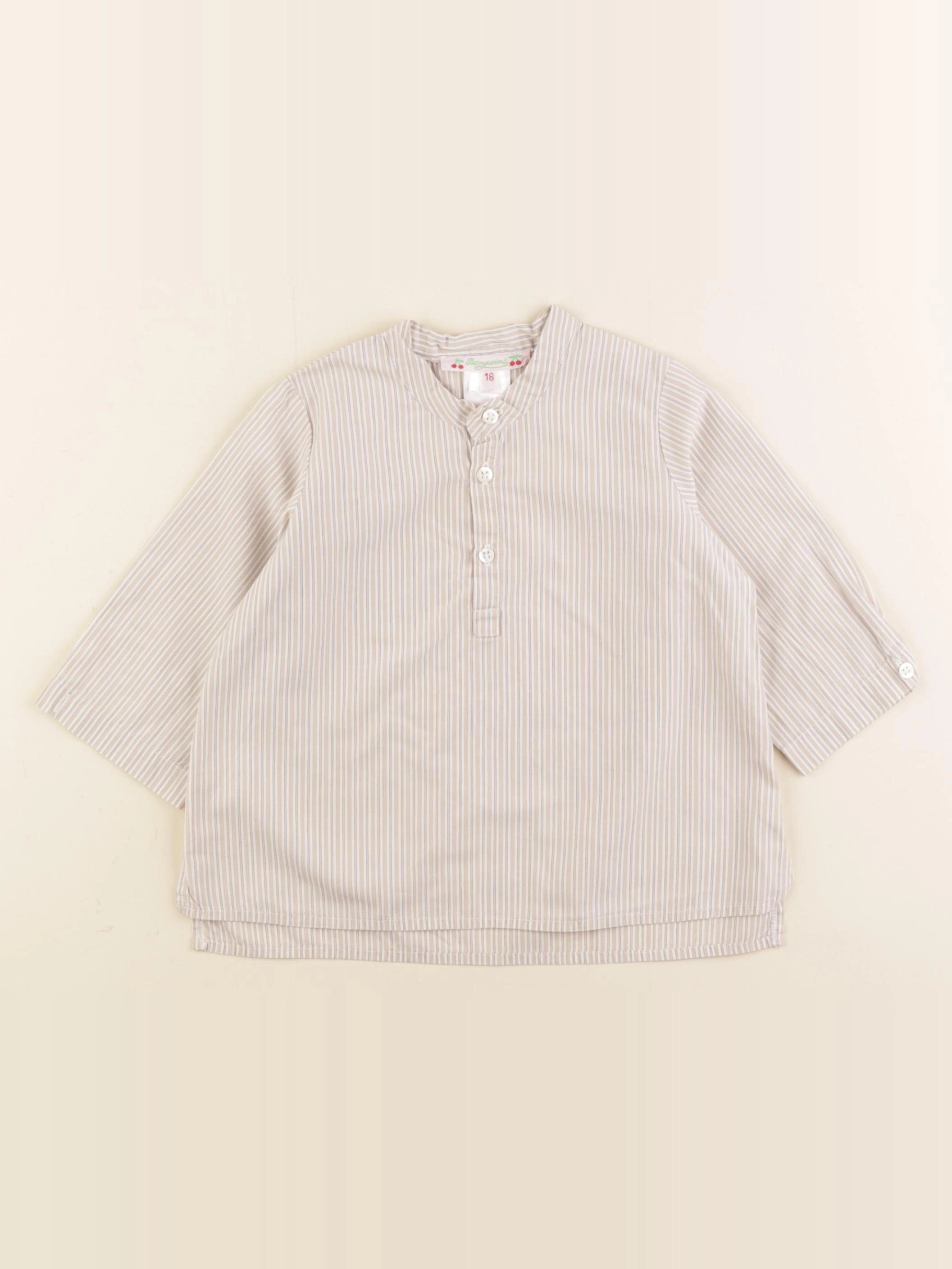 Bonpoint - blouse beige - 18 mois