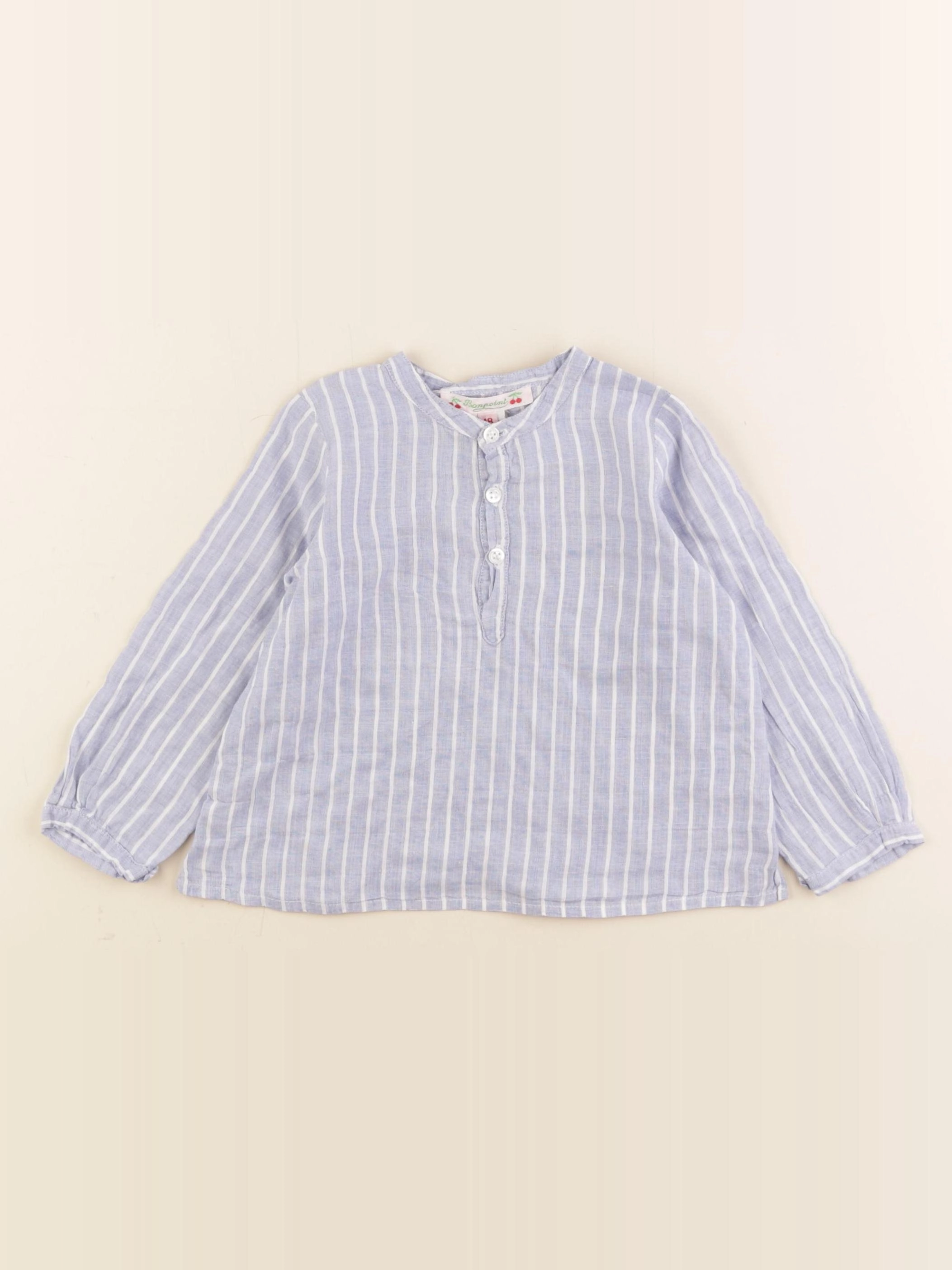 Bonpoint - blouse bleu - 18 mois