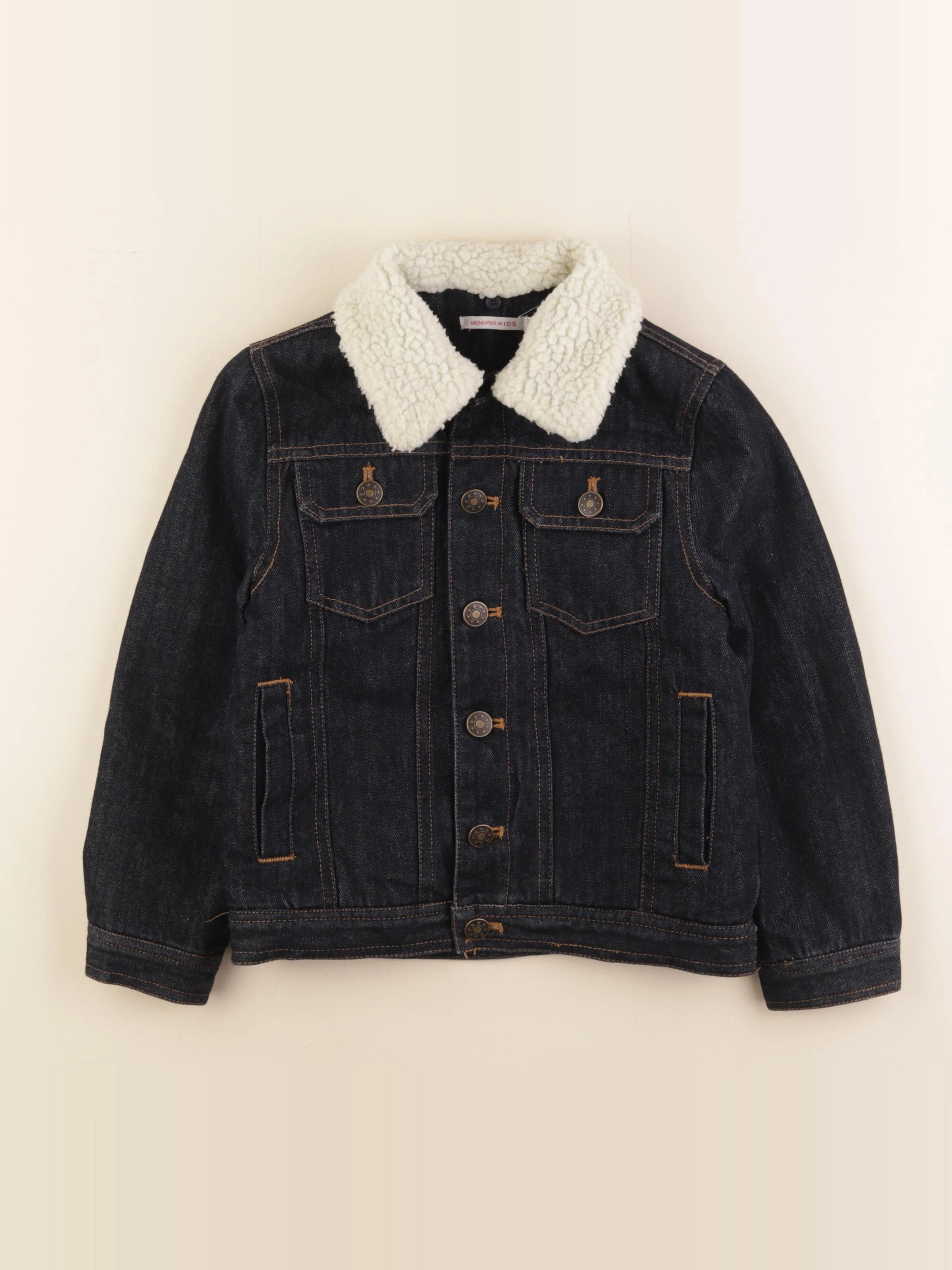 Monoprix - veste bleu - 6 ans