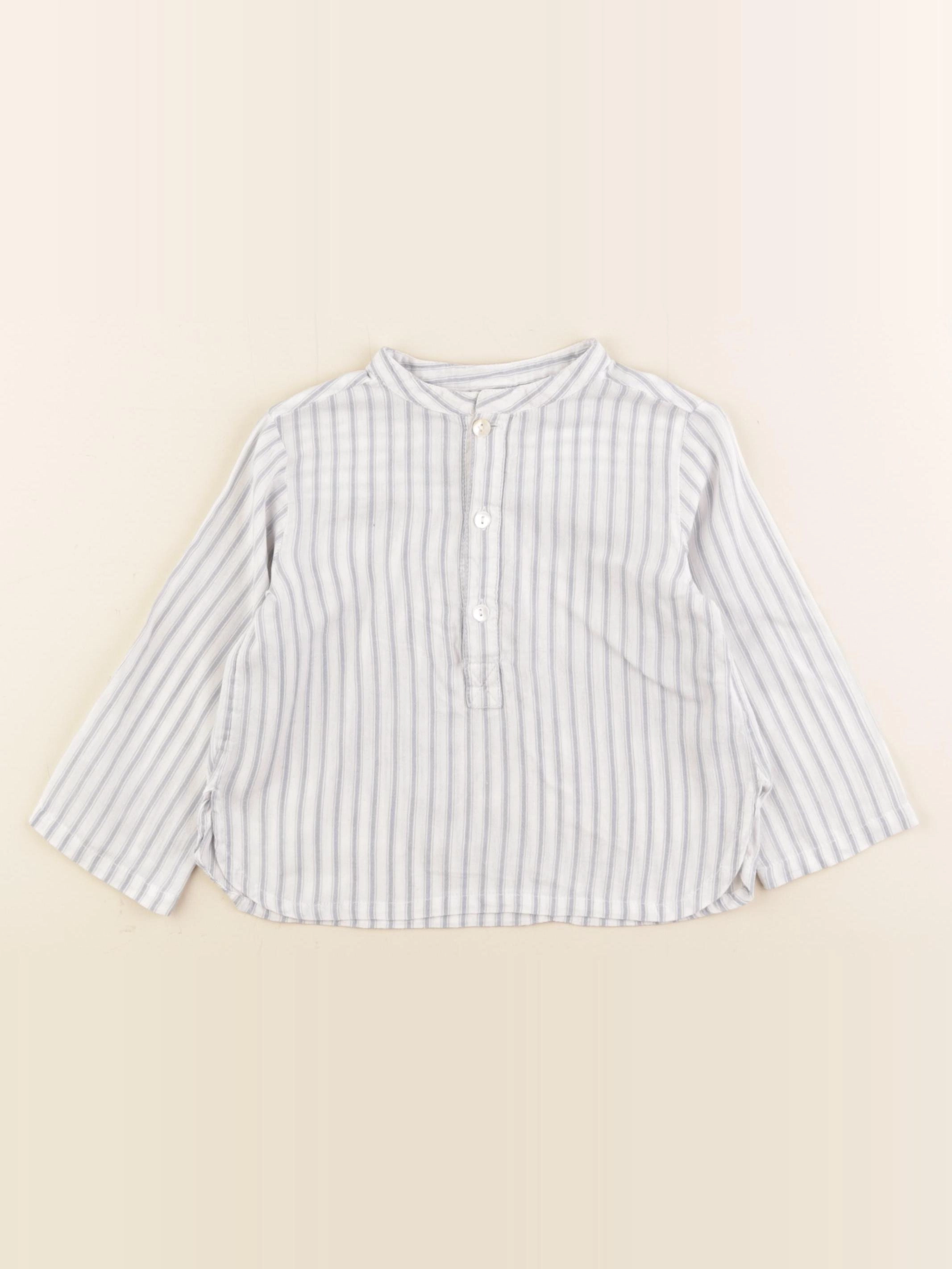 Bonton - blouse bleu - 18 mois