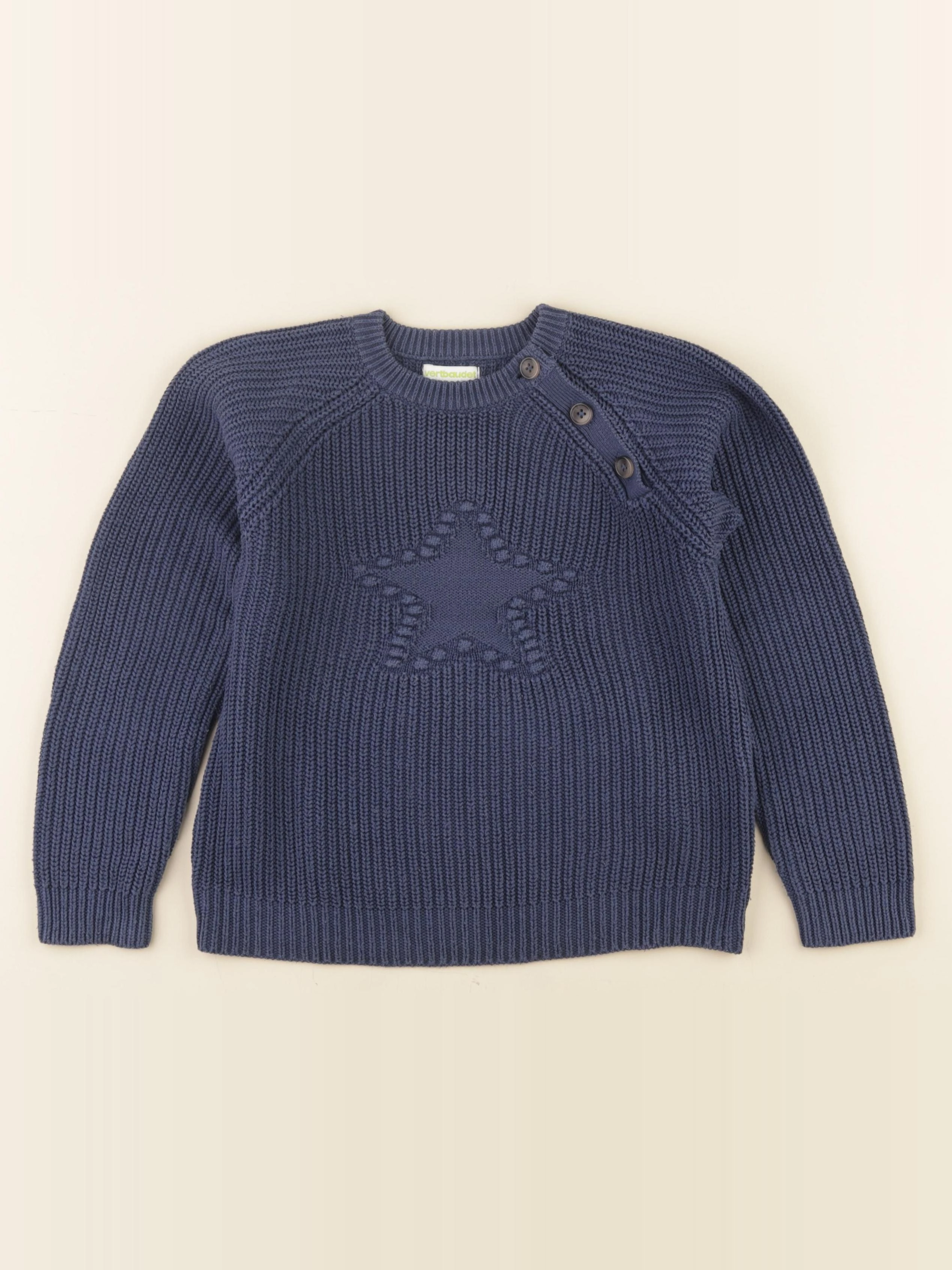 Vertbaudet - pull bleu - 8 ans