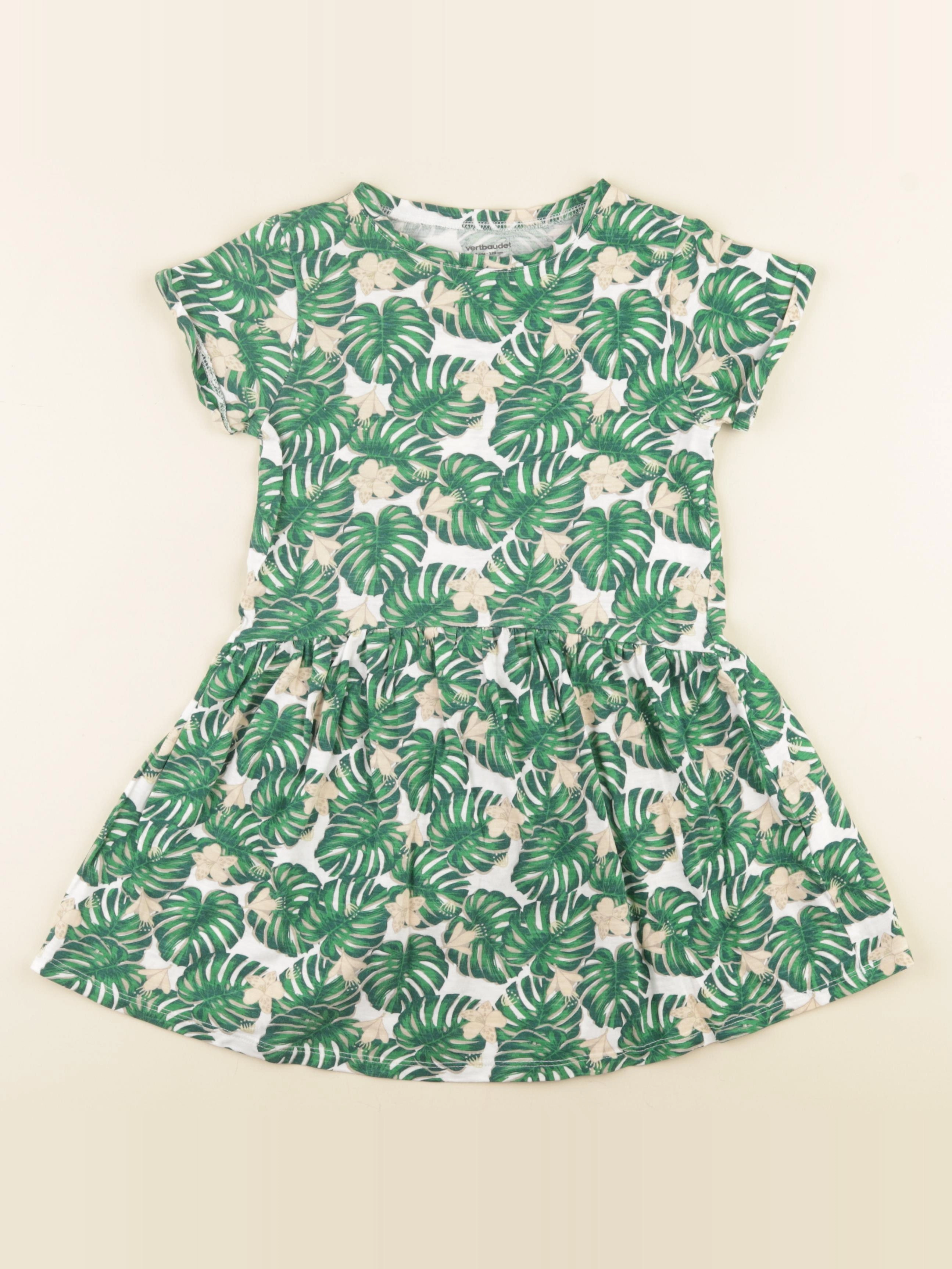 Vertbaudet - robe vert - 8 ans