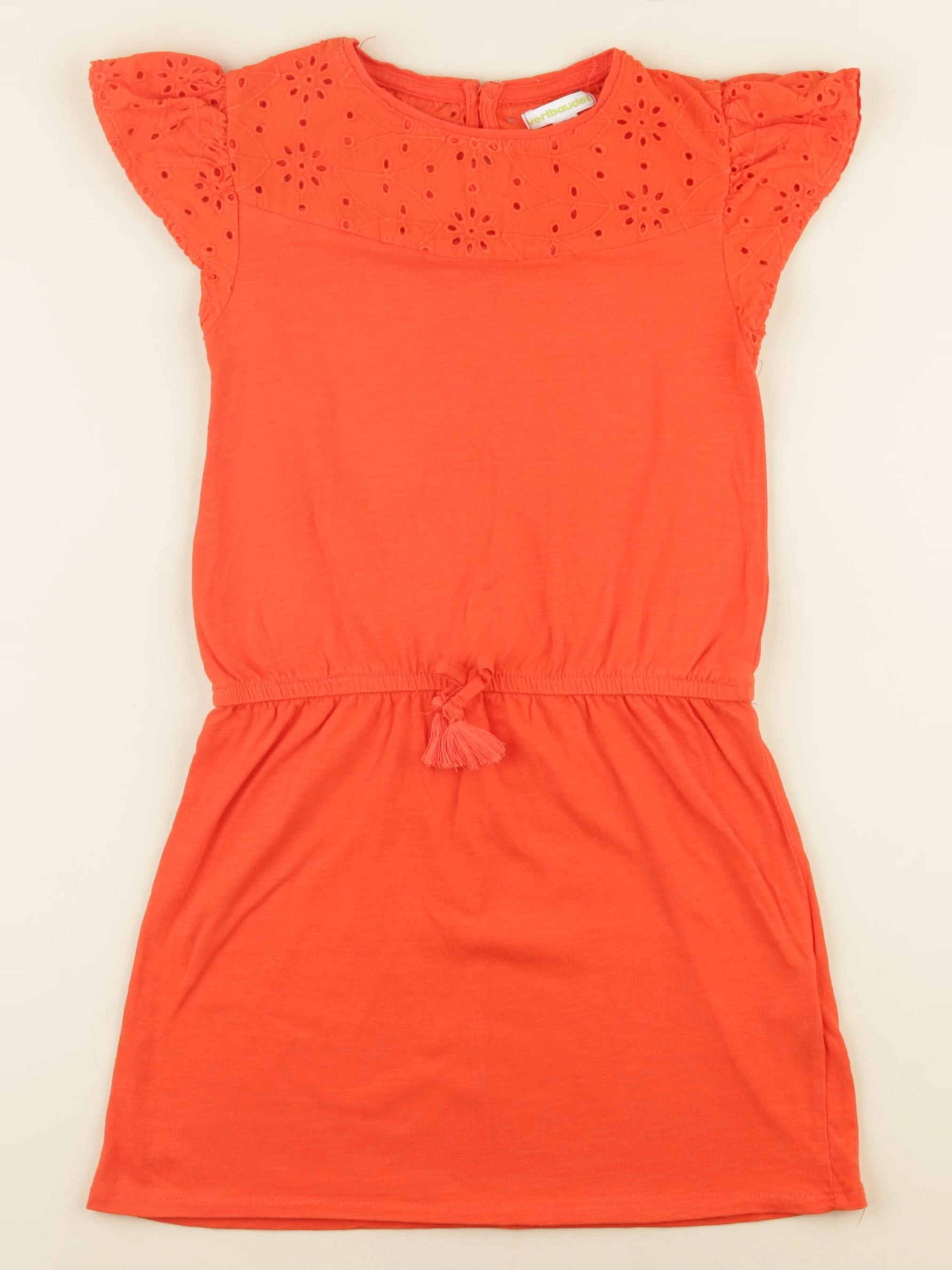 Vertbaudet - robe rouge - 8 ans