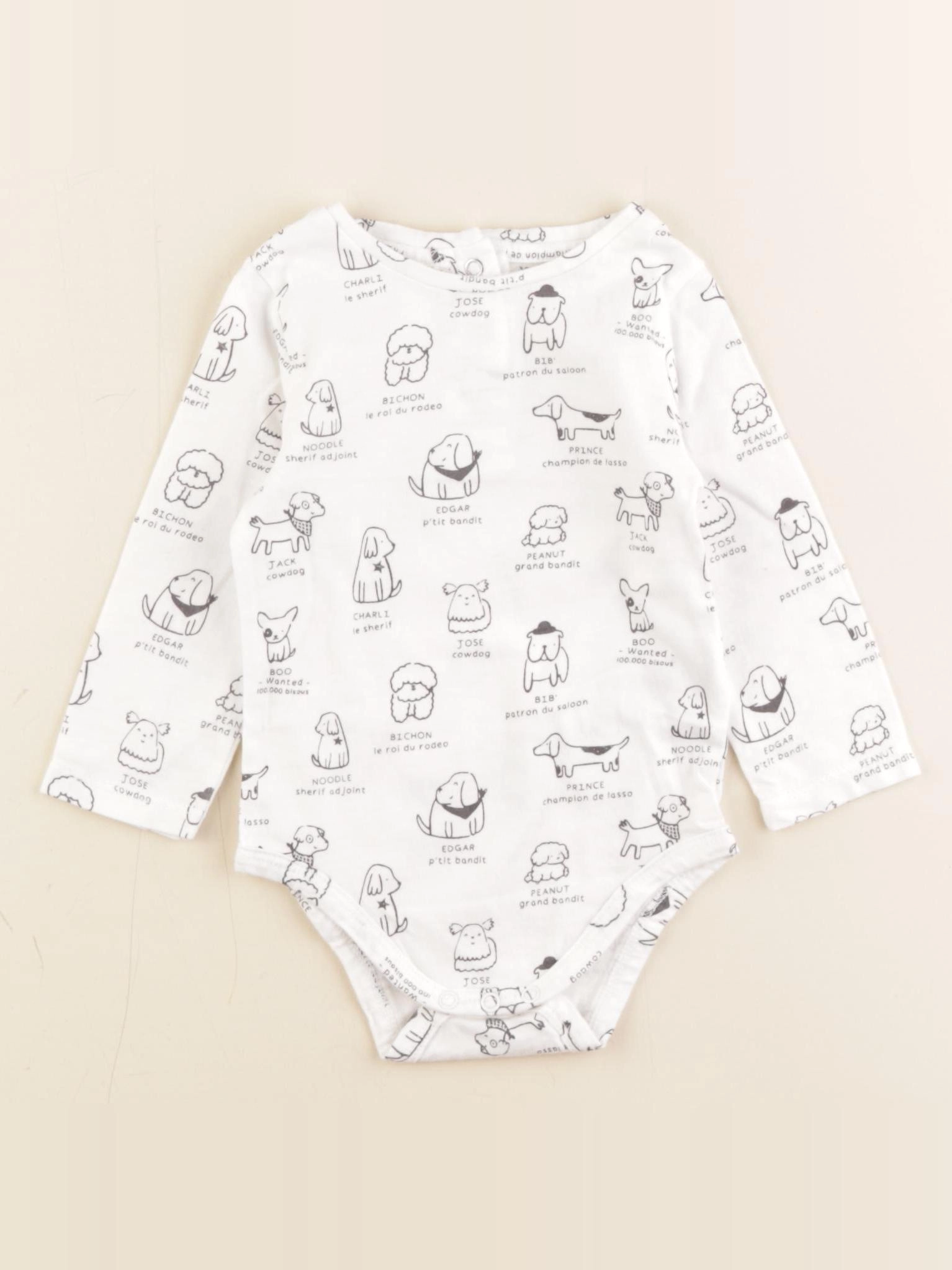 Vertbaudet - body blanc - 9 mois