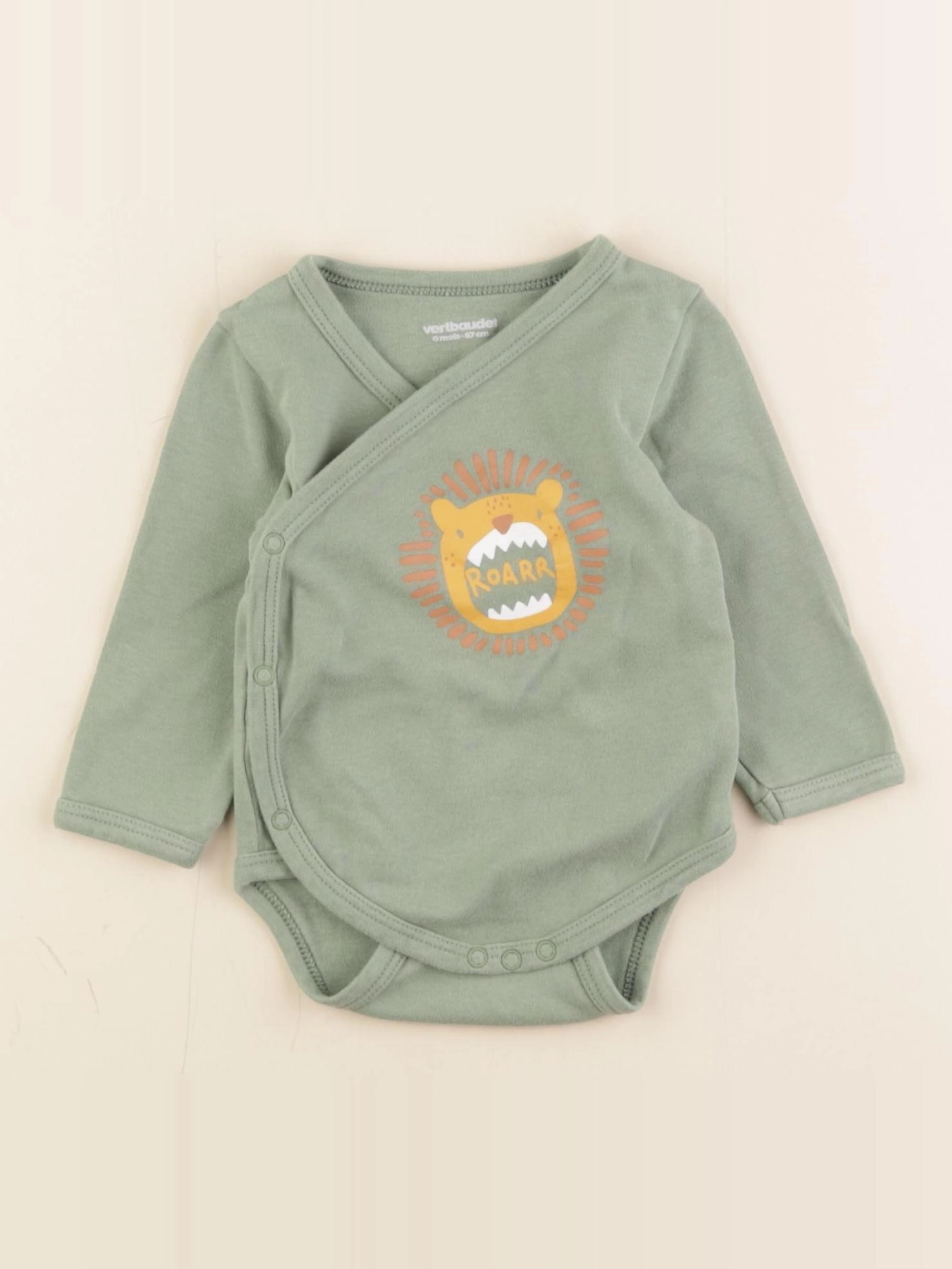 Vertbaudet - body vert - 6 mois