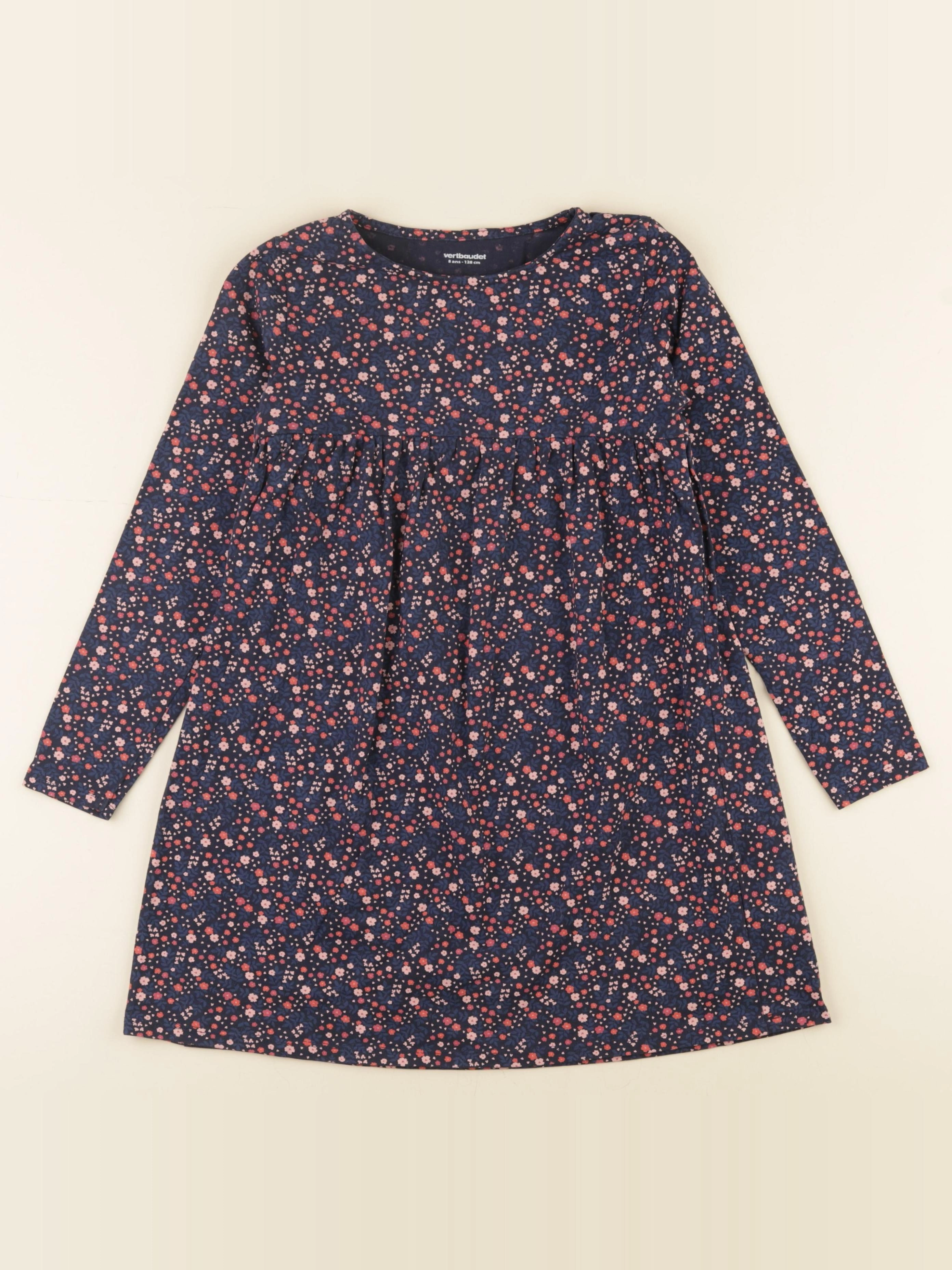 Vertbaudet - robe multicolore - 8 ans
