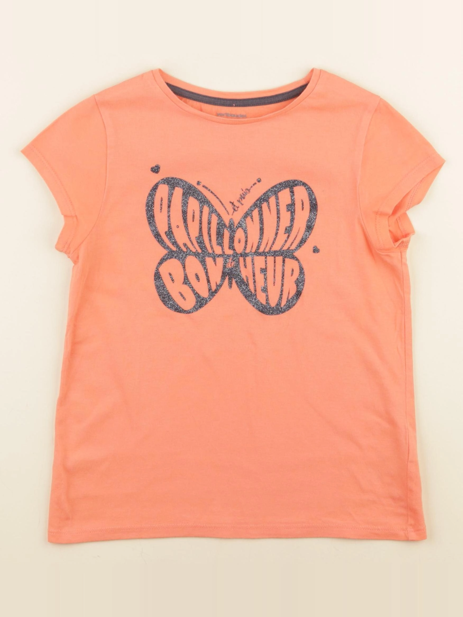 Vertbaudet - tee-shirt orange - 8 ans