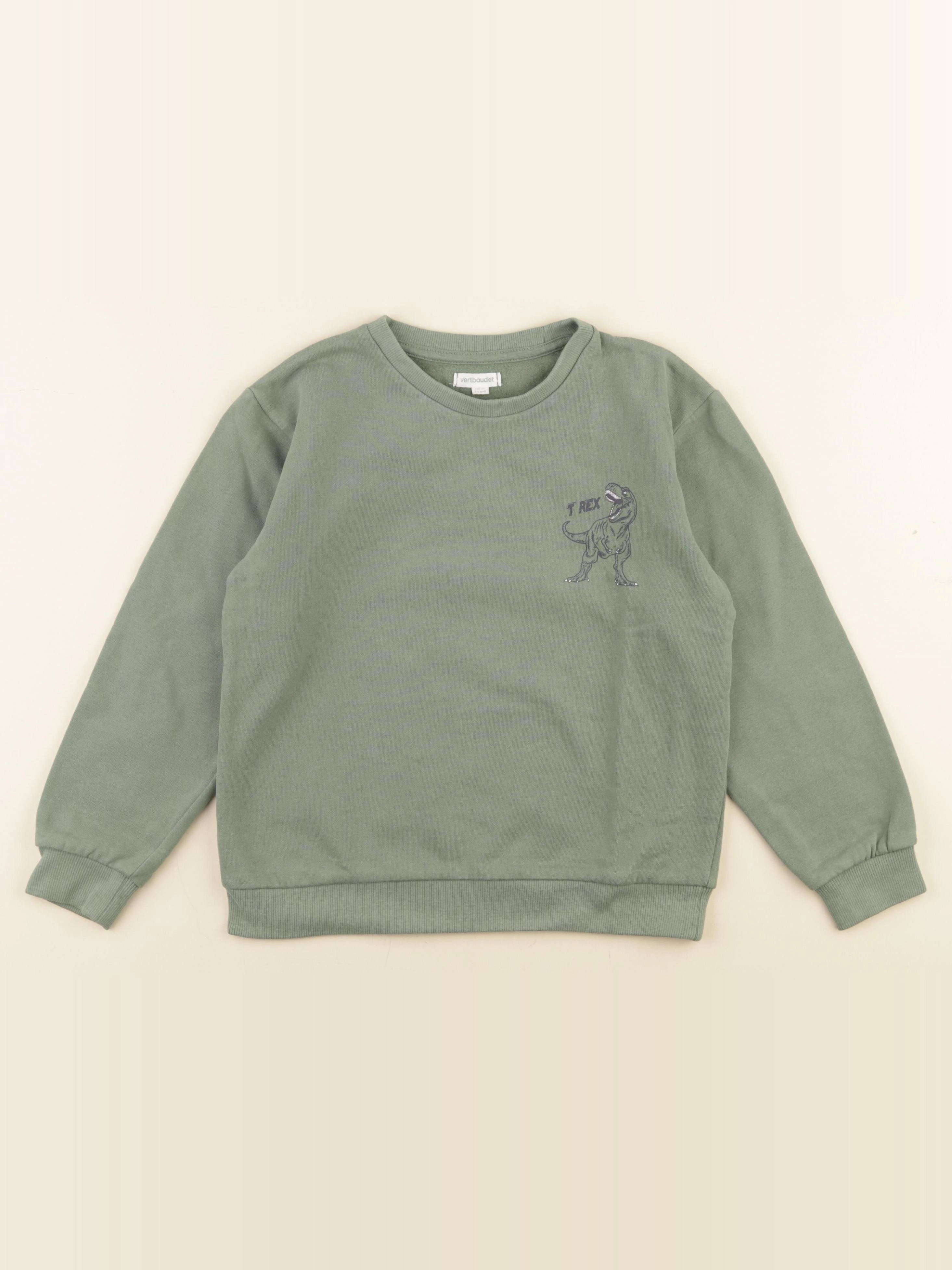 Vertbaudet - sweat vert - 10 ans