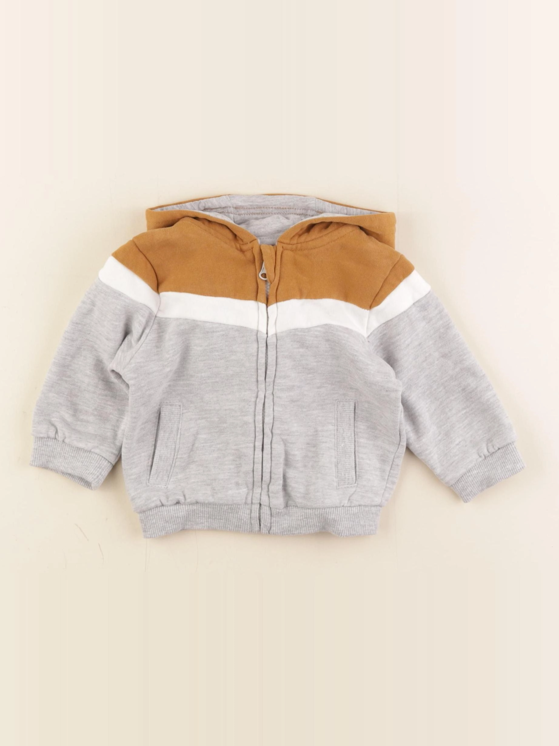 Vertbaudet - sweat gris - 6 mois