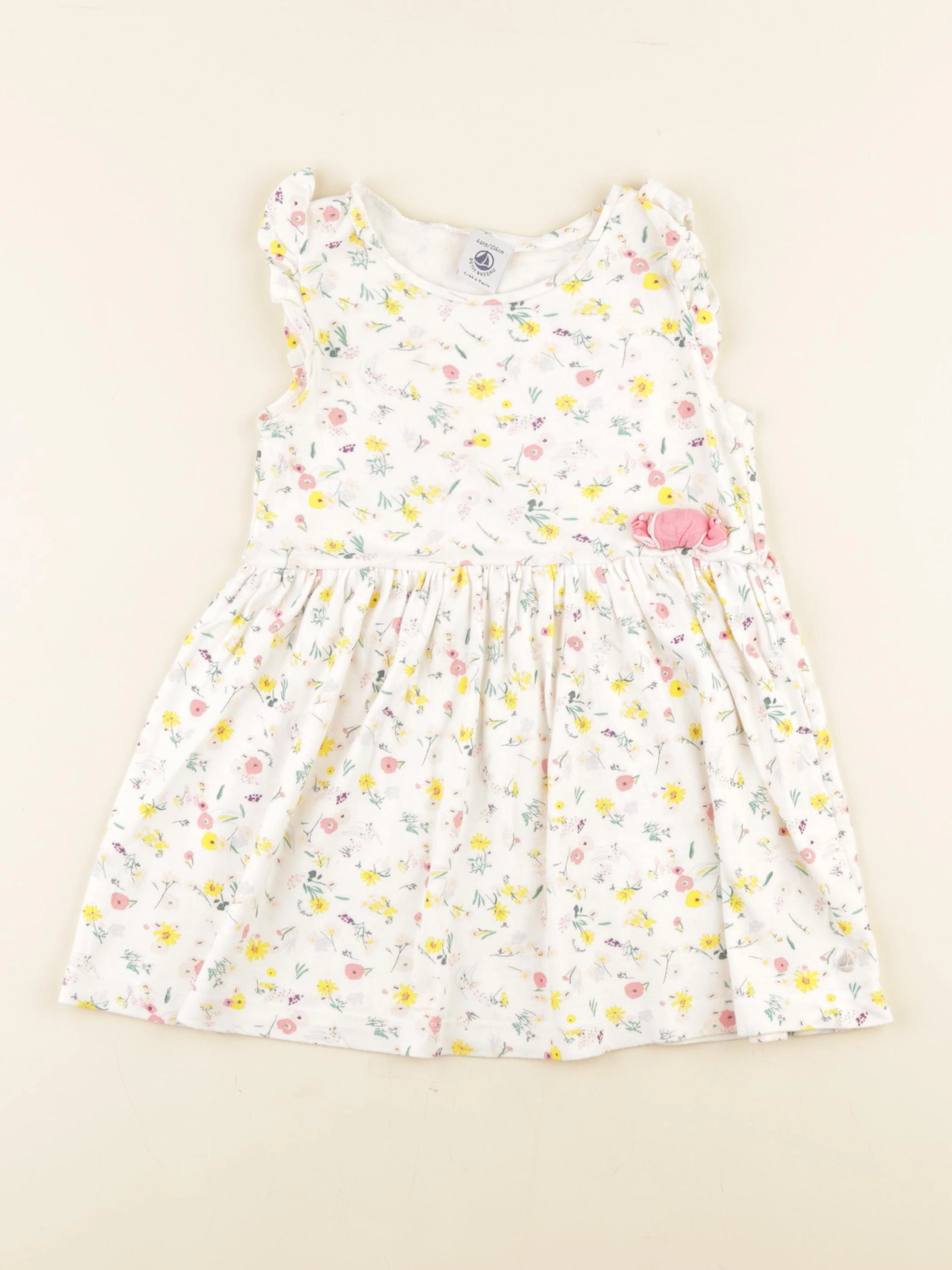 Petit Bateau - robe multicolore - 4 ans