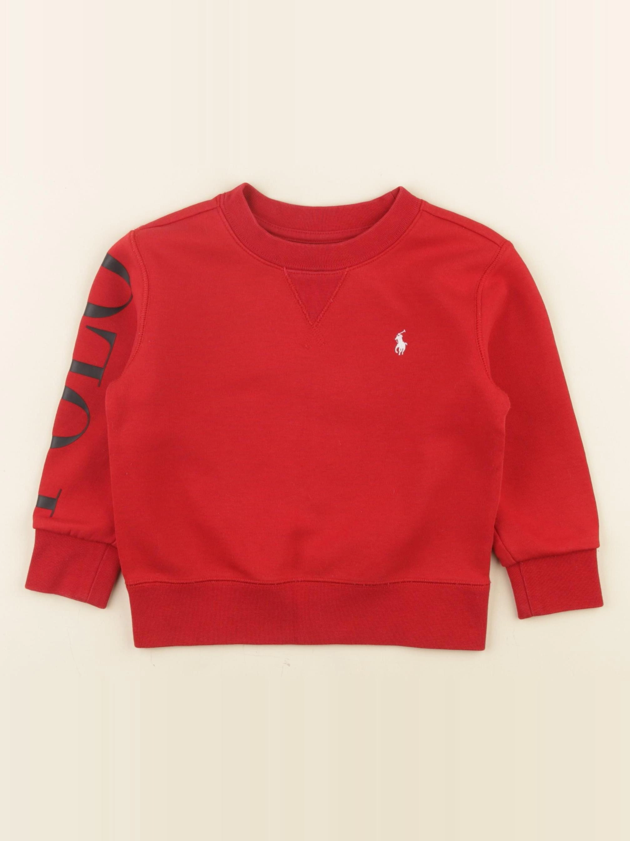 Ralph Lauren - sweat rouge - 2 ans