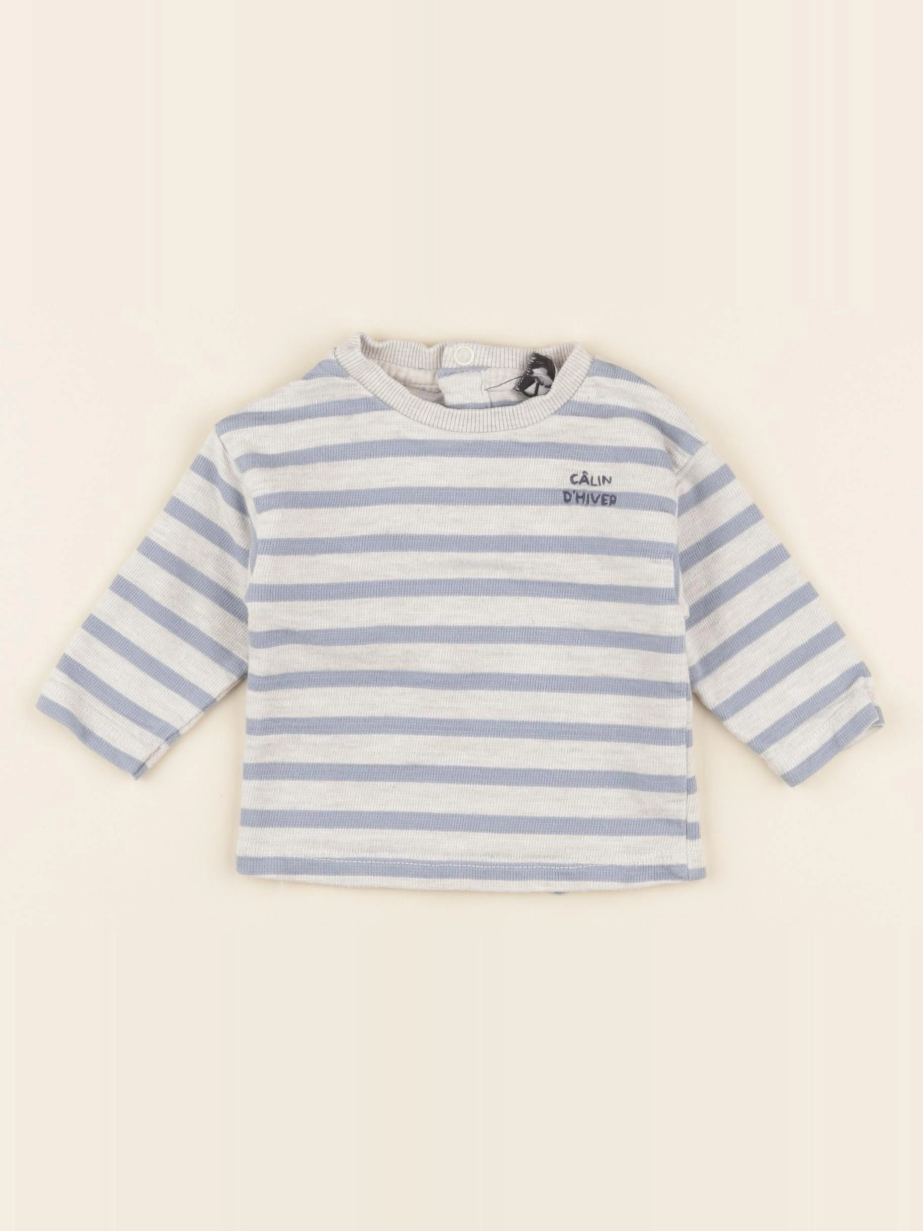 Tape à l'oeil - sweat coton gris - 3 mois