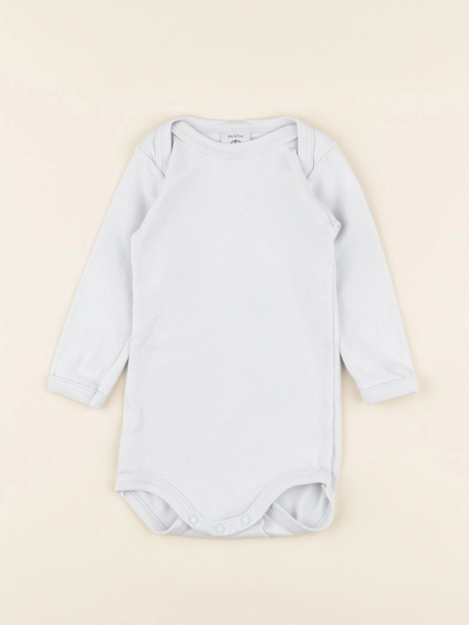 Petit Bateau - body bleu - 6 mois