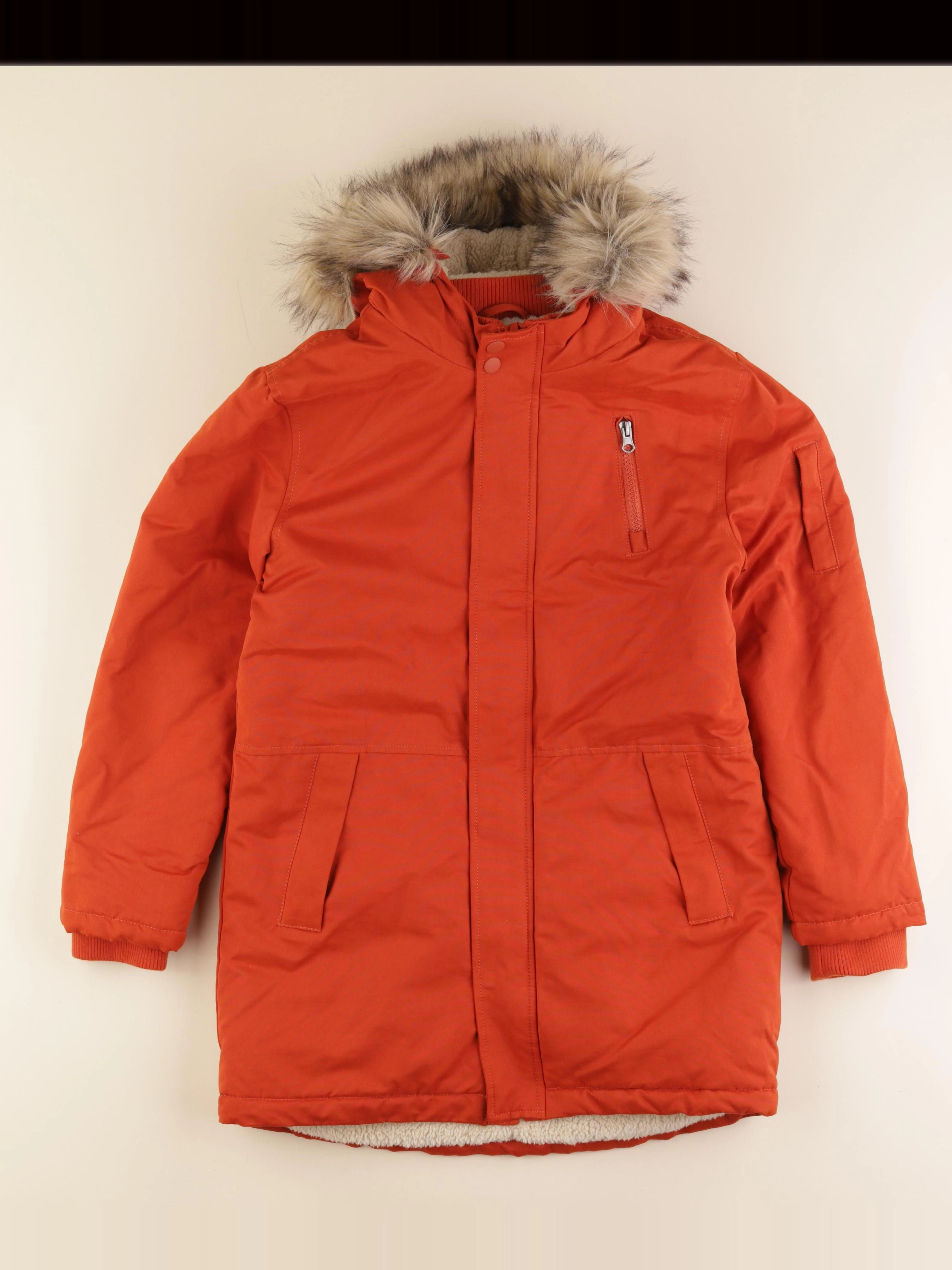 Vertbaudet - parka orange - 12 ans