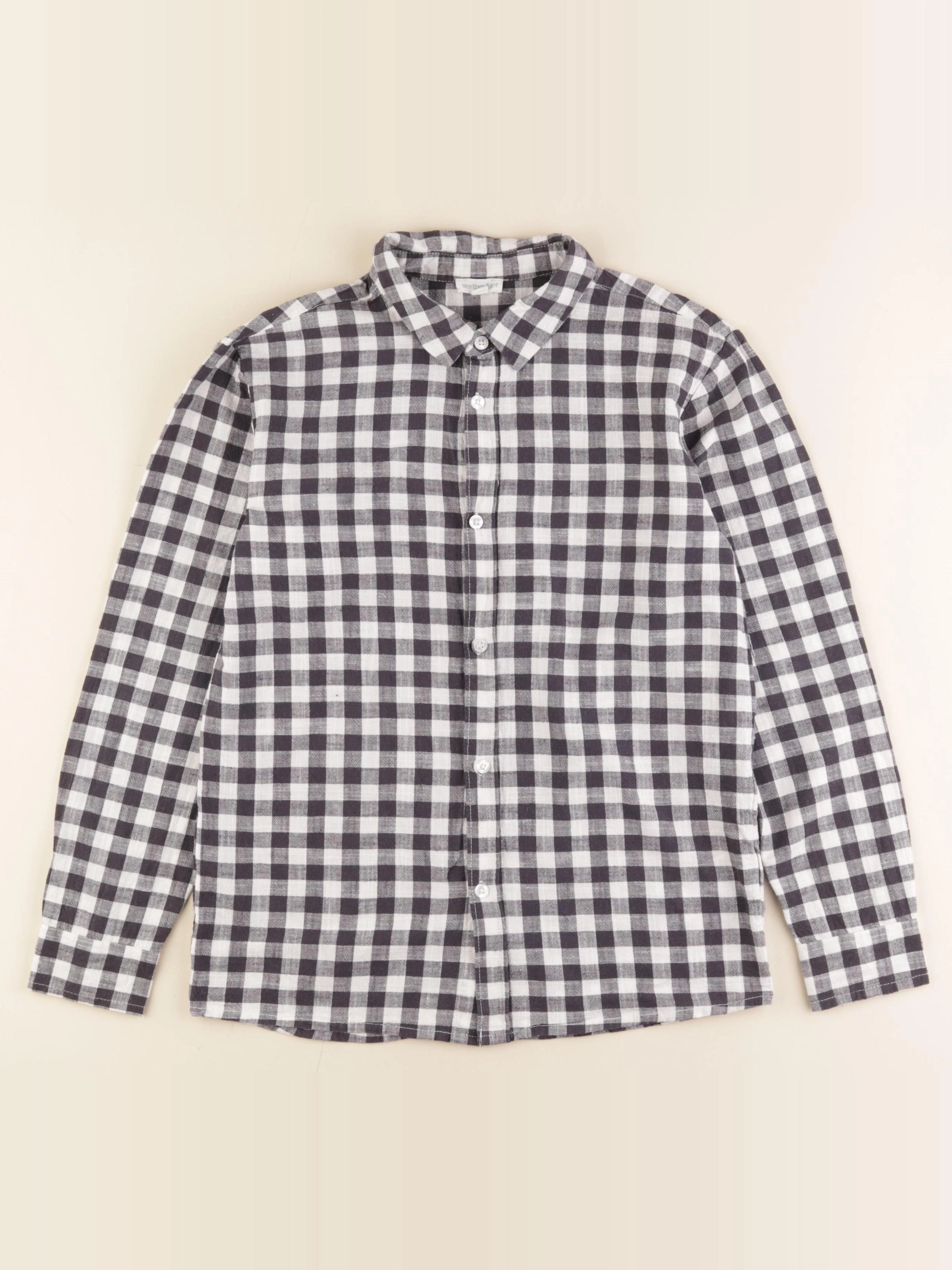 Vertbaudet - chemise blanc, noir - 12 ans