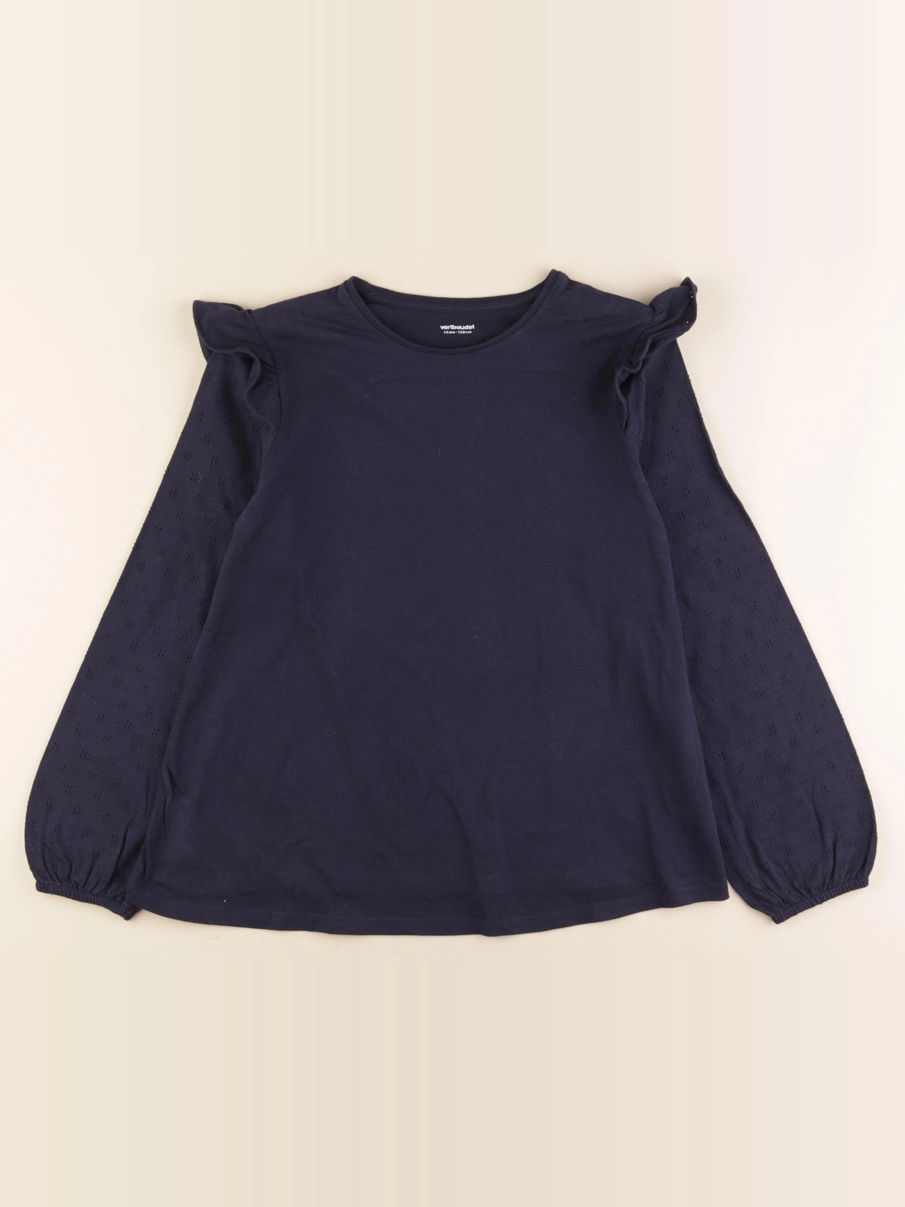 Vertbaudet - tee-shirt bleu - 14 ans
