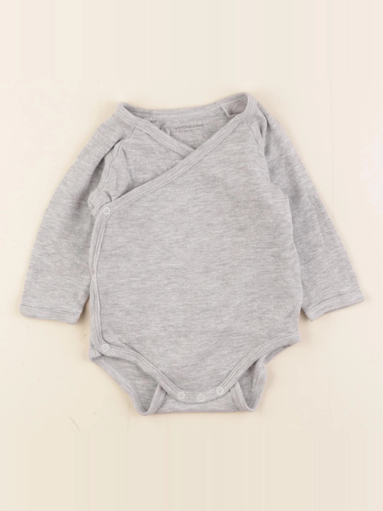 Vertbaudet - body gris - 9 mois