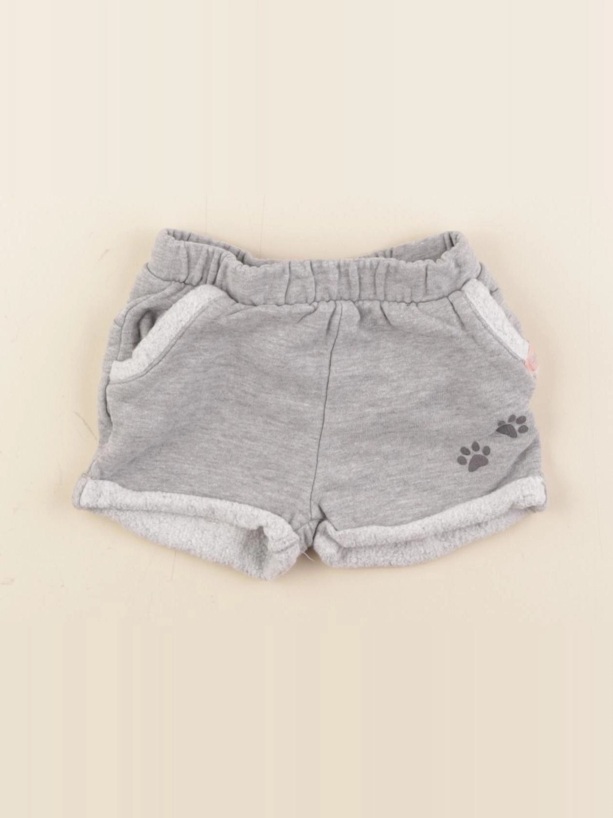 Vertbaudet - short gris - 6 mois