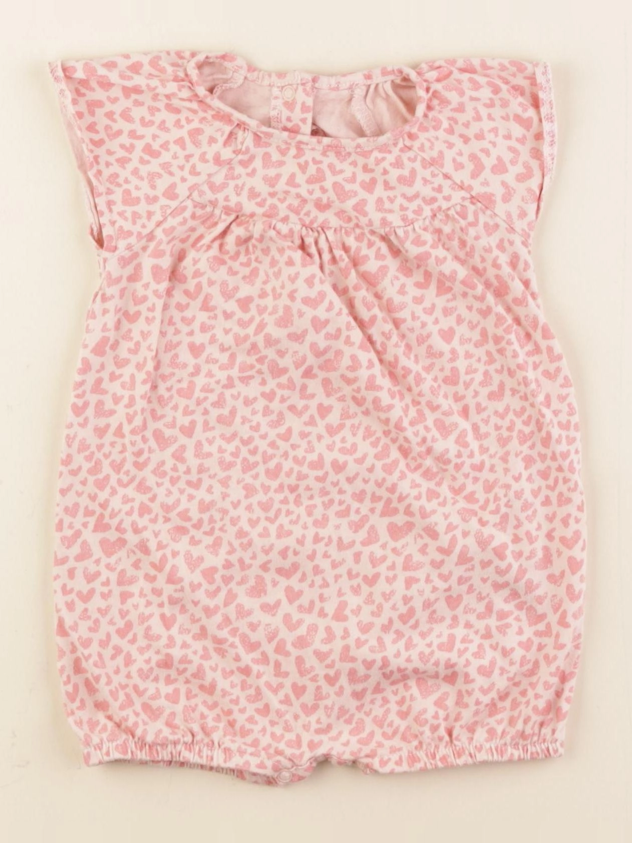 Vertbaudet - combinaison rose - 6 mois