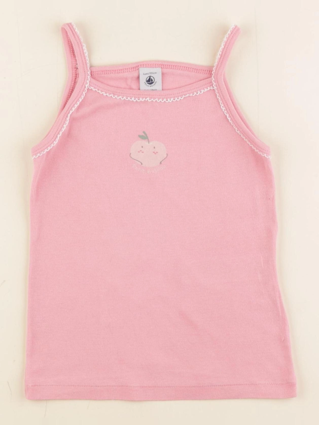Petit Bateau - maillot de corps rose - 4 ans