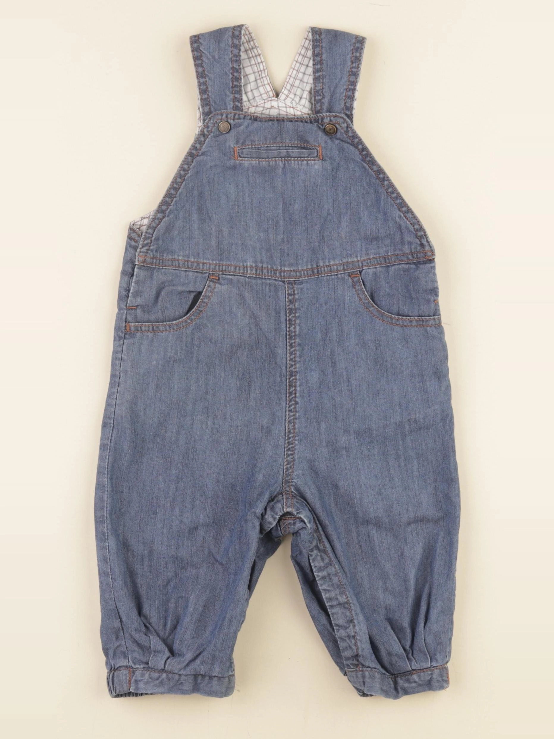 Jacadi - salopette doublé bleu - 12 mois