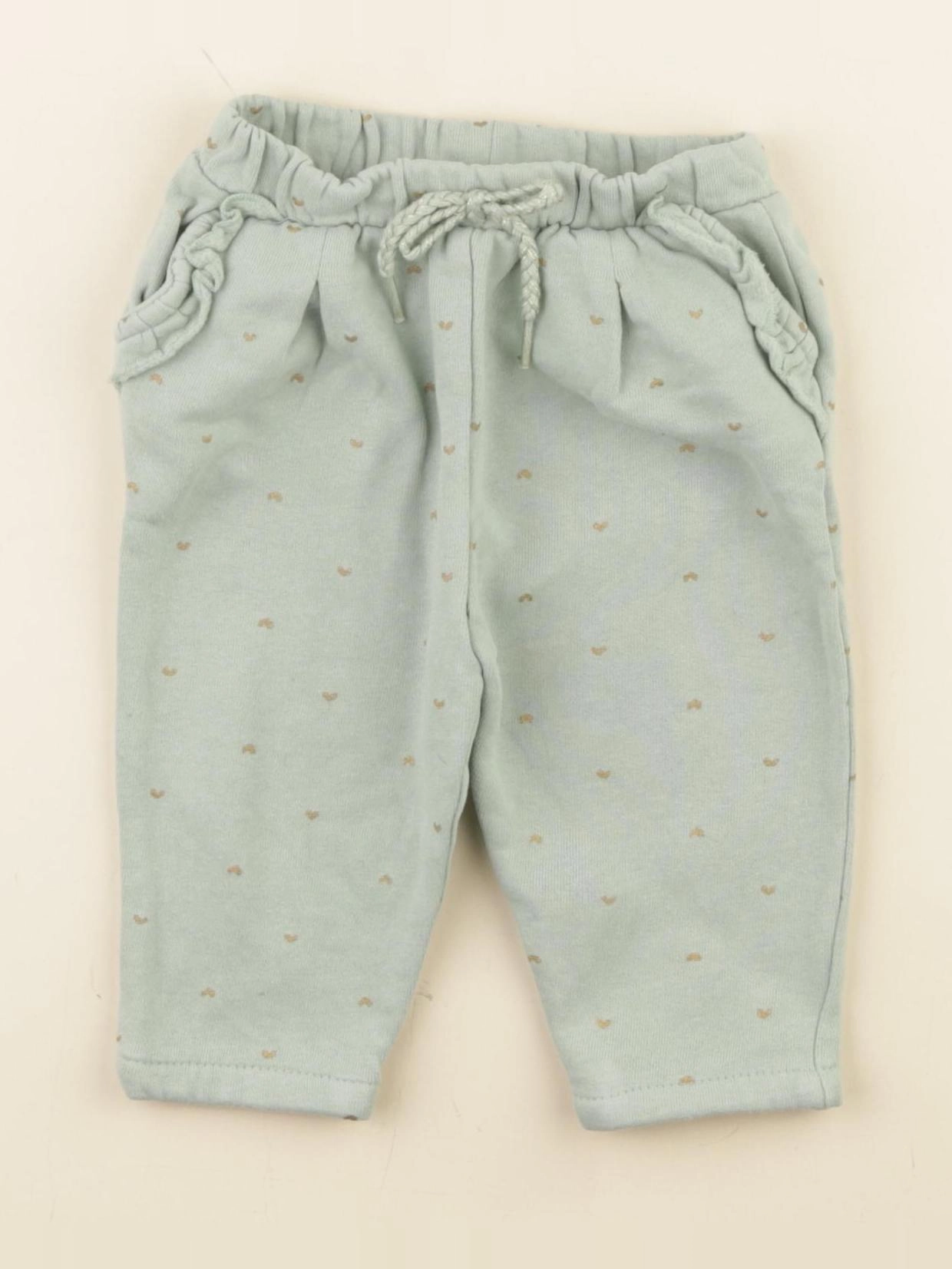 Vertbaudet - pantalon vert - 6 mois