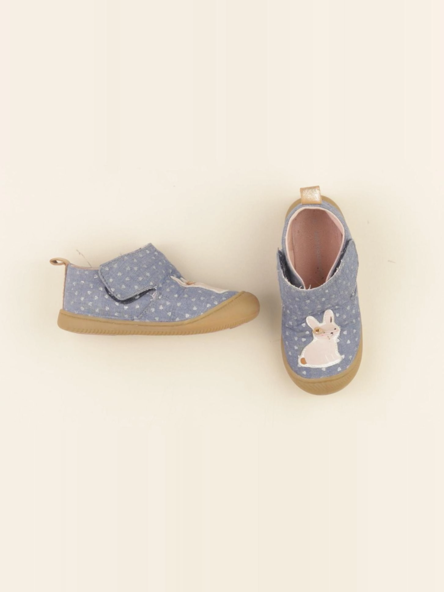 Vertbaudet - chaussons bleu - pointure 22